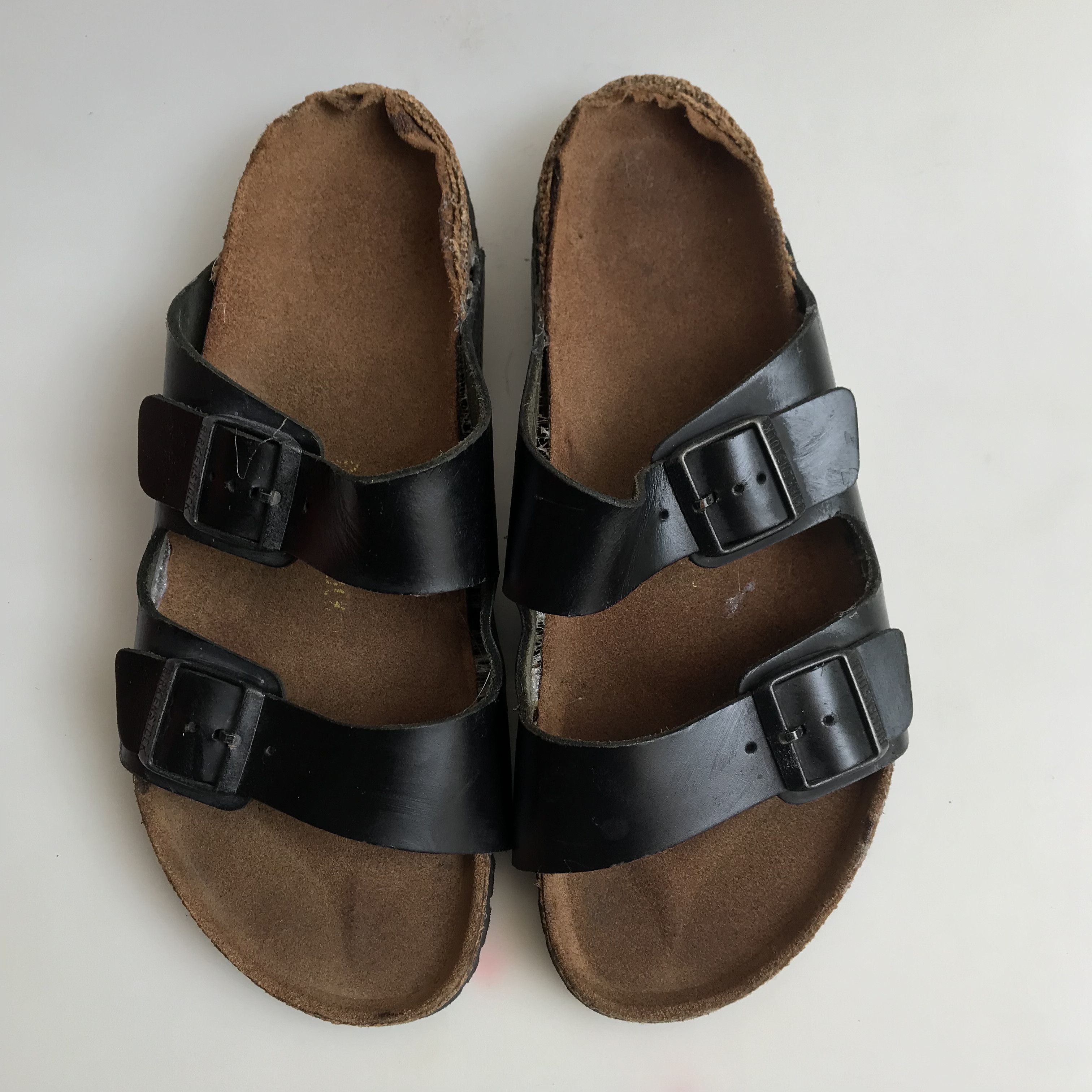 Birkenstock Vintage Birkenstock Arizona Black Leather cork brown Size US 13 / EU 46 - 2 Thumbnail