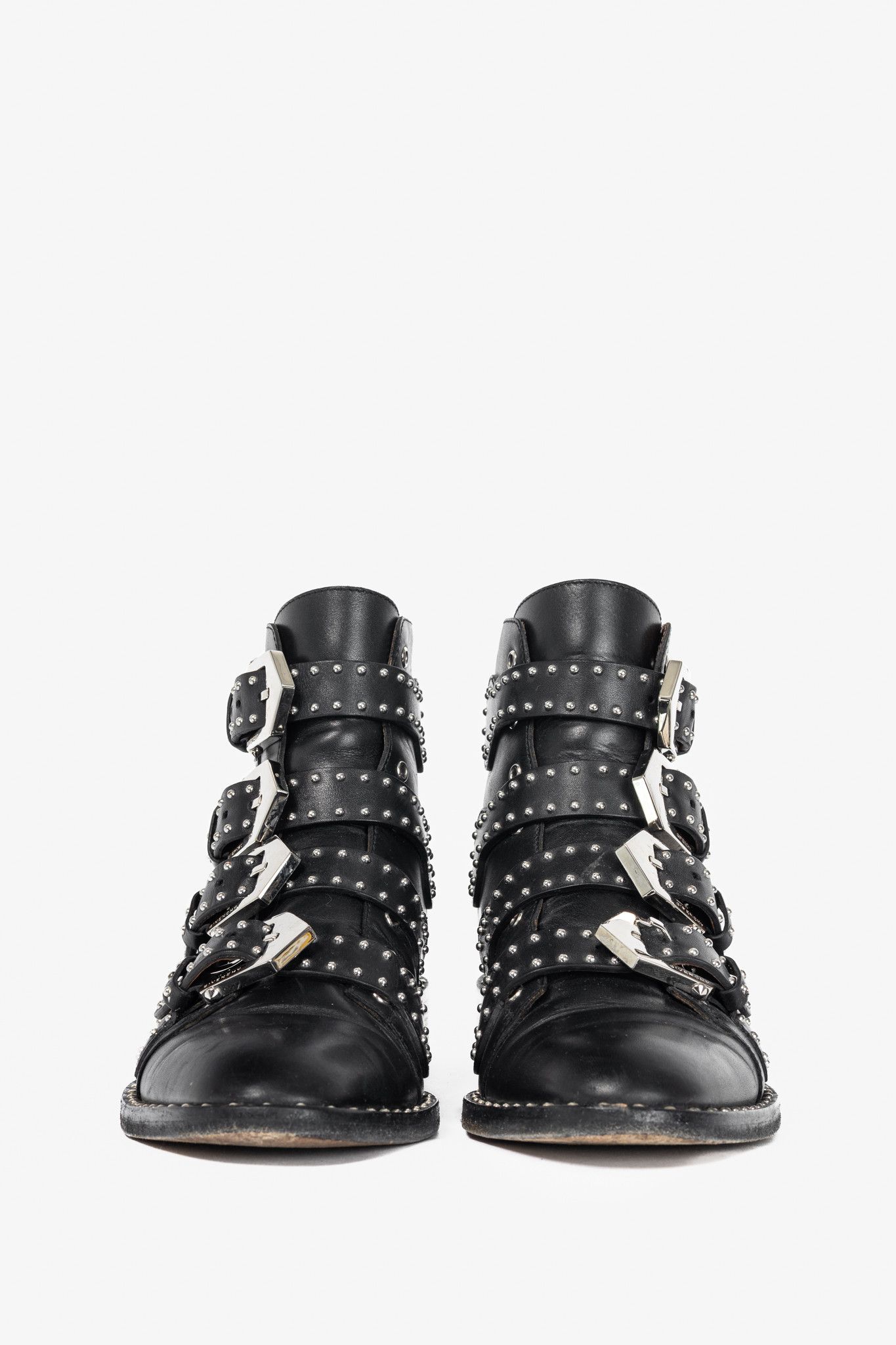Givenchy Givenchy Elegant Prue Noir Studded Buckle Ankle Boots Size US 5.5 / IT 35.5 - 2 Thumbnail