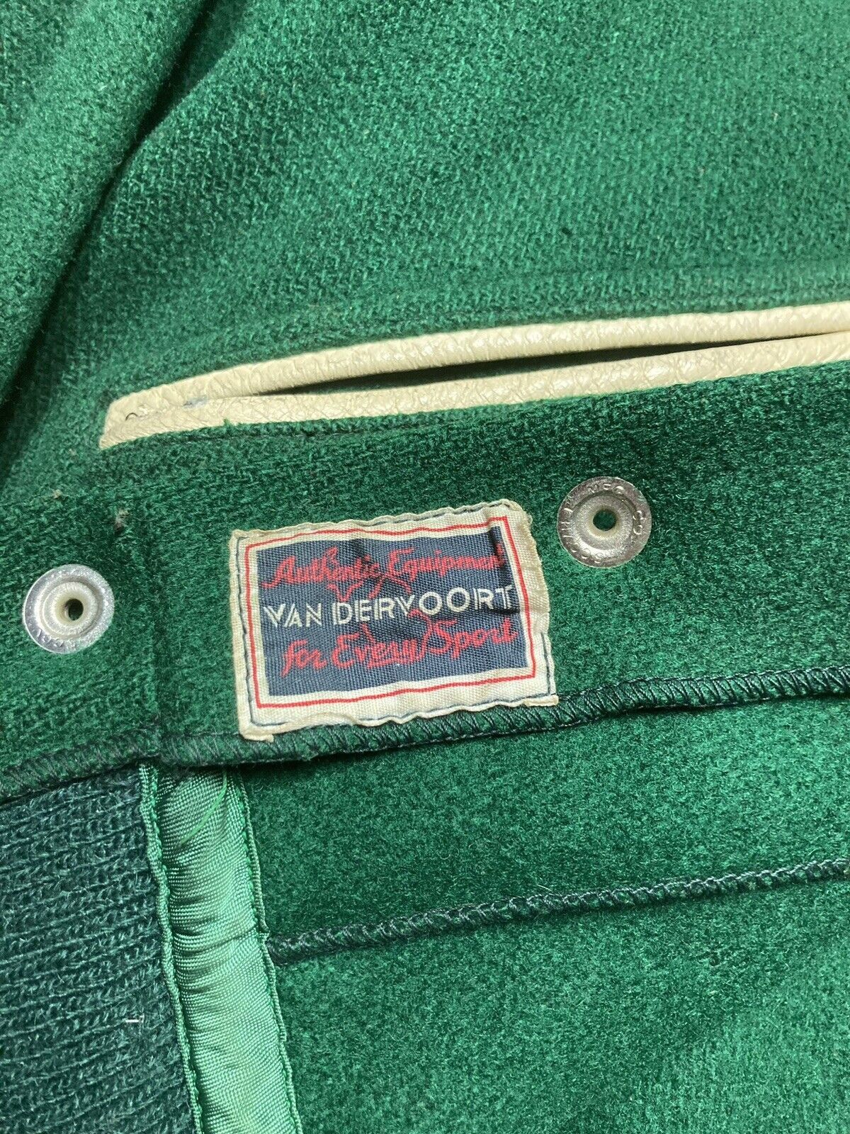 Vintage 1950s wool jacket Michigan State University MSU band L Size US L / EU 52-54 / 3 - 9 Thumbnail