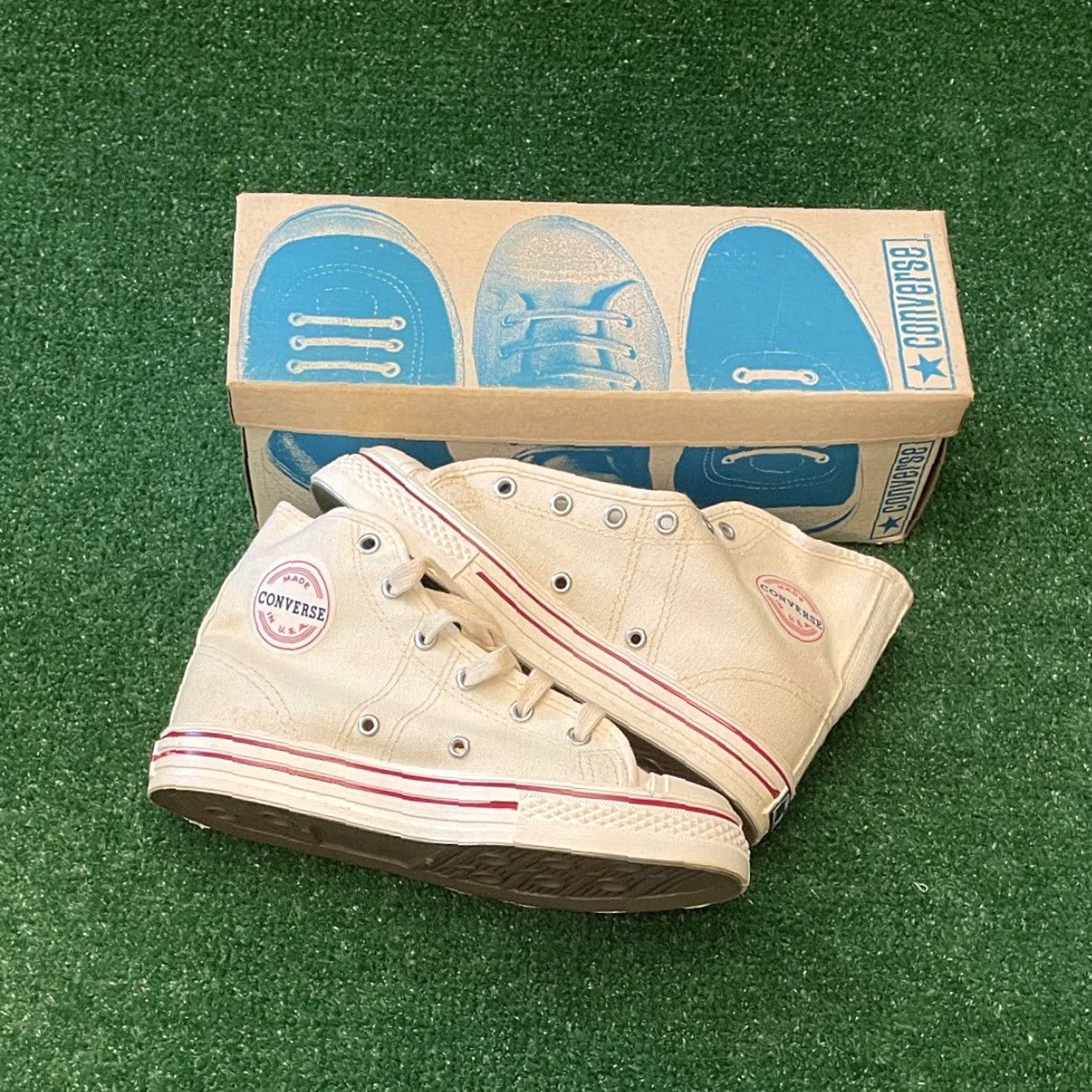 Converse VINTAGE Converse Made In USA High Fast Break Canvas Rare Old Stock Size 3.5 Men Sneakers Basketball 60s 70s 80s Chuck Taylor Dr J Size US 5 / EU 37 - 3 Thumbnail