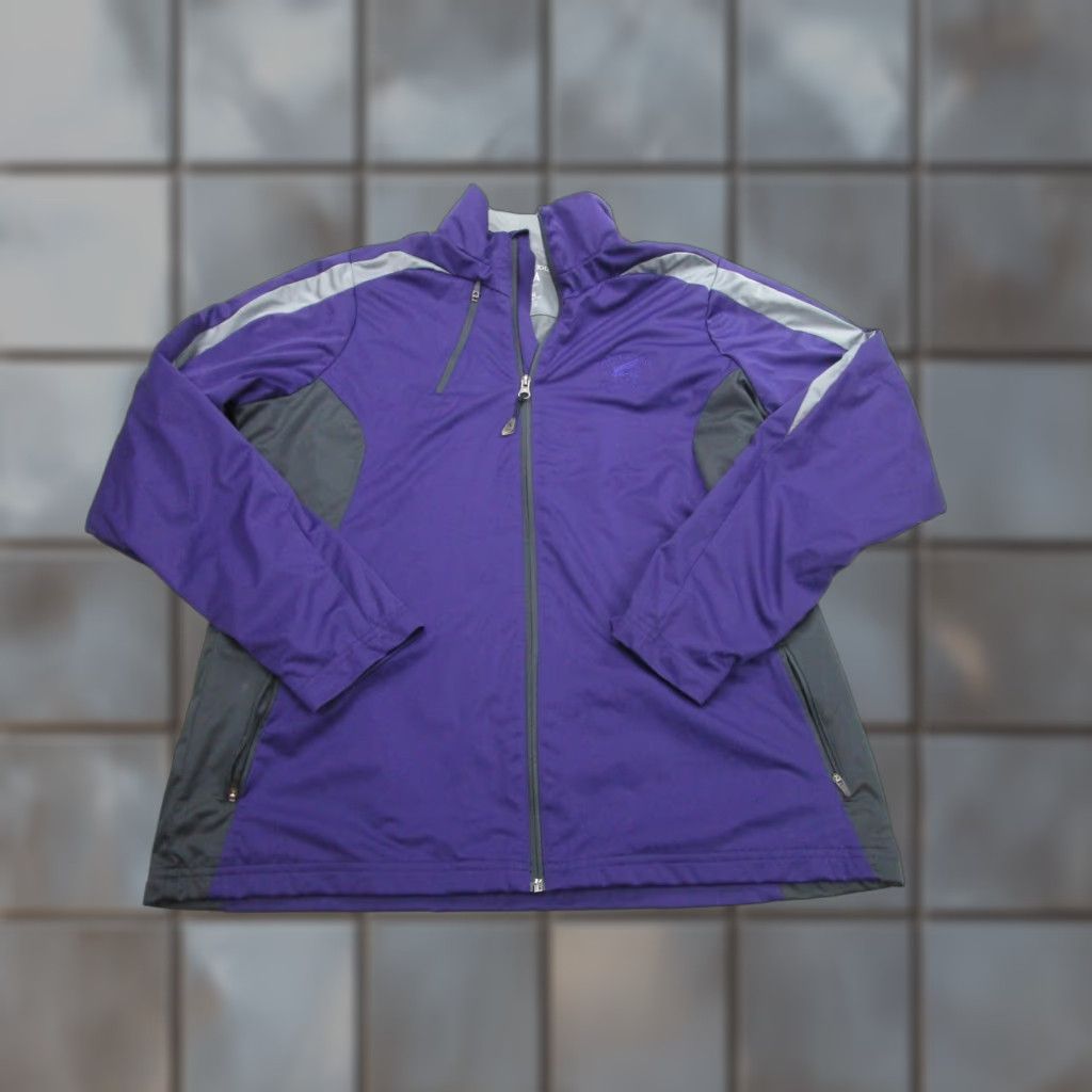 Vintage Antigua Jacket Womens XL Purple Gray Full Zip Trophy Lake Golf Fishing Outdoor Size XL / US 12-14 / IT 48-50 - 1 Thumbnail