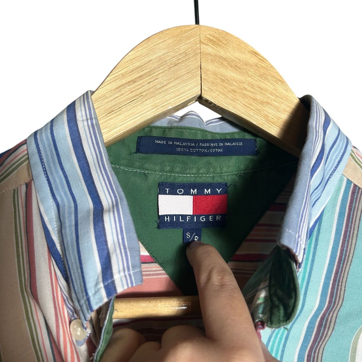 Tommy Hilfiger × Vintage Vintage Tommy Hilfiger Button Up Shirt Size XL / US 12-14 / IT 48-50 - 5 Thumbnail