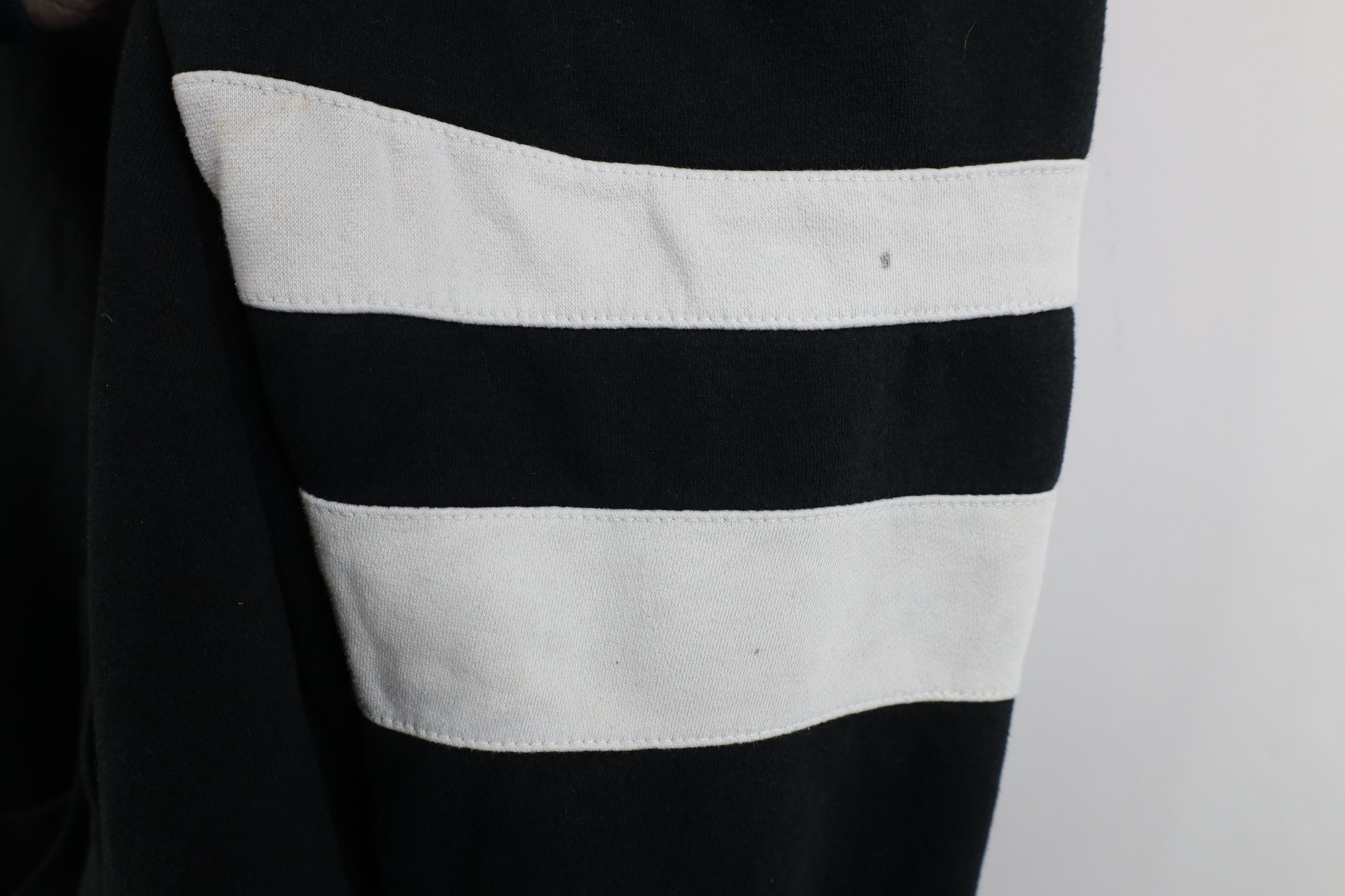 Vintage Vintage 90s Y2K Streetwear Striped Blank Hoodie Sweatshirt Size US XXL / EU 58 / 5 - 7 Thumbnail
