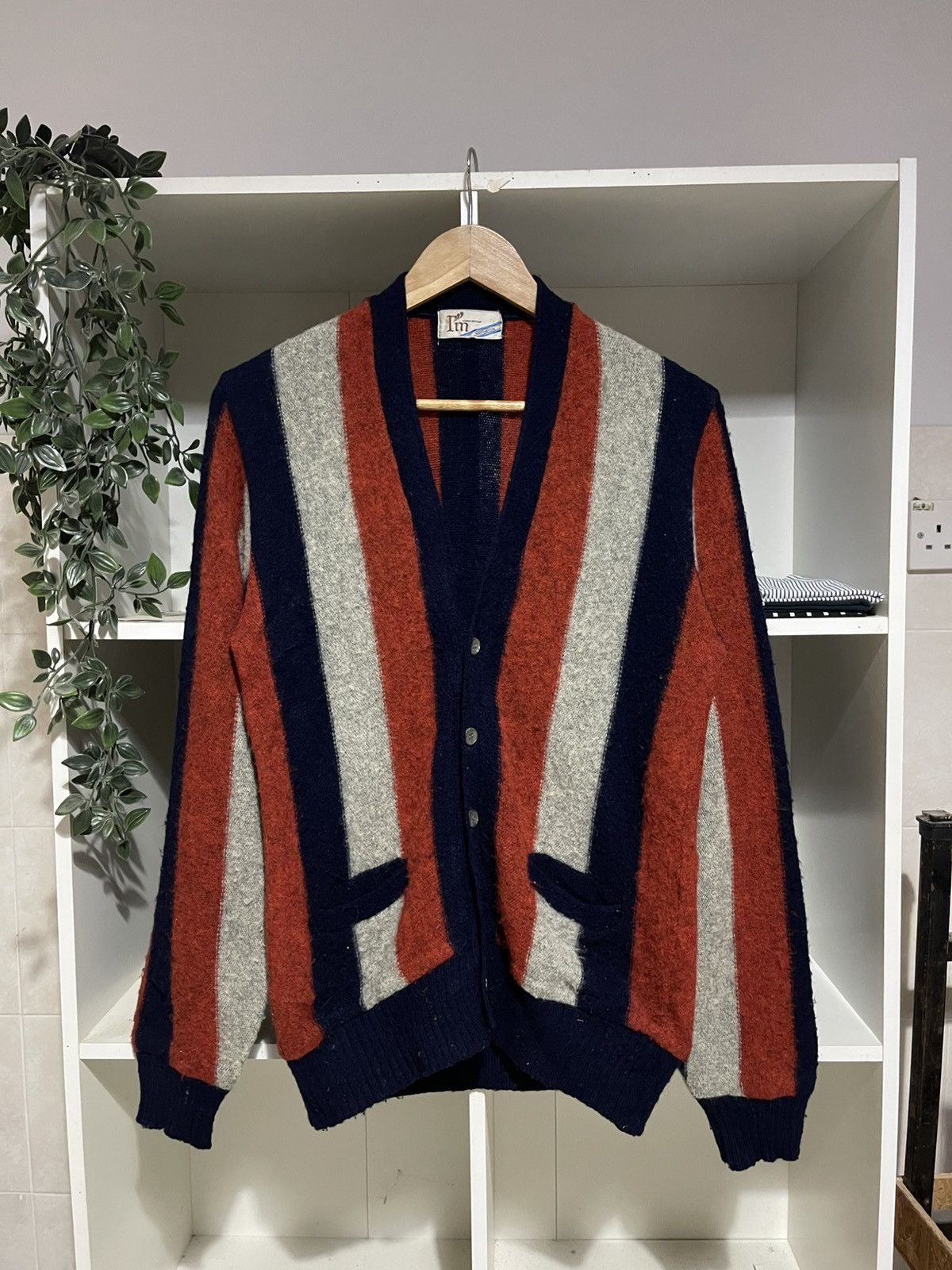 Japanese Brand Vintage Mohair Cardigan Kurt Cobain Size US M / EU 48-50 / 2 - 1 Thumbnail