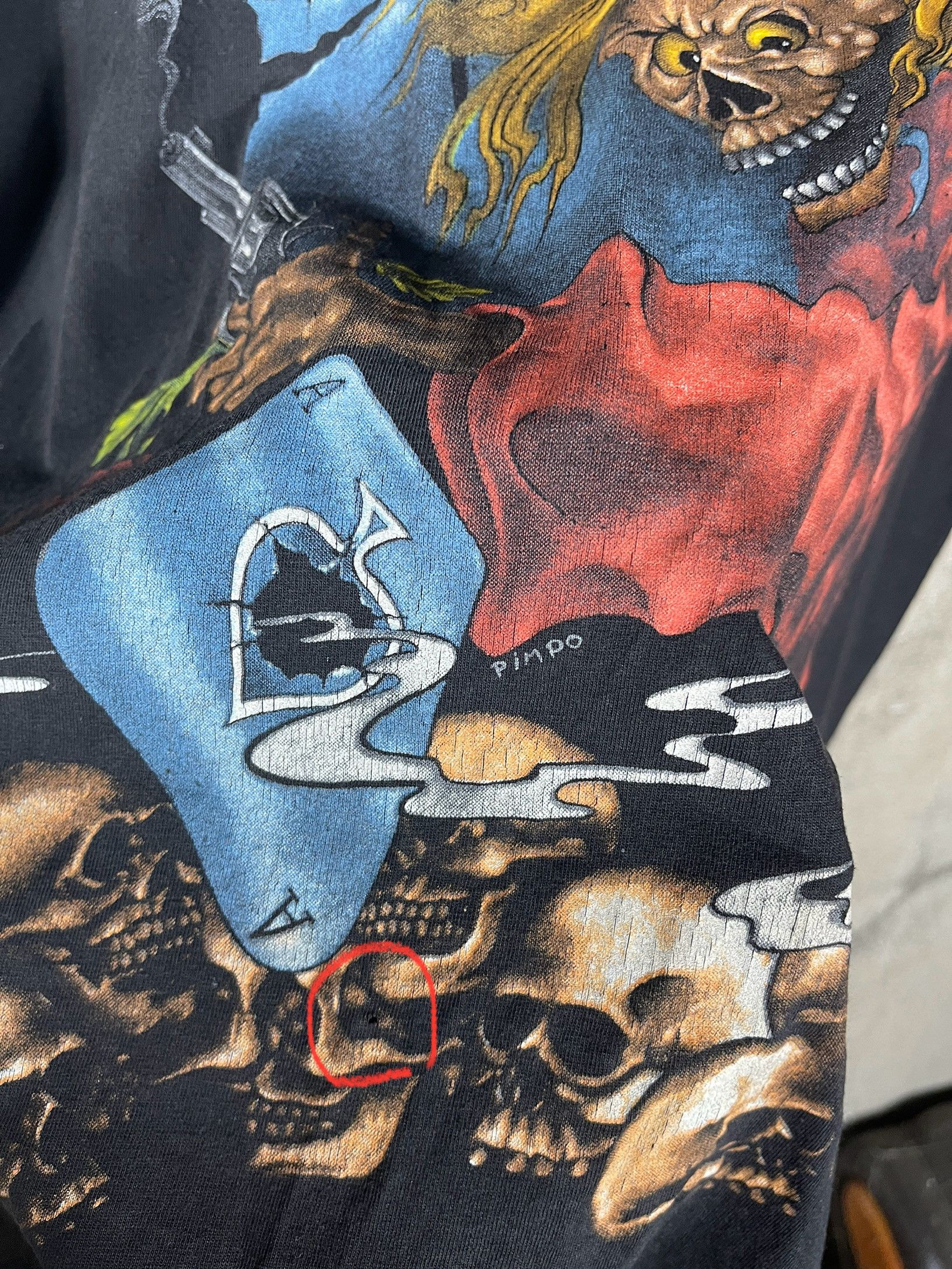 Guns N' Roses Vintage 90s Thrashed🔥Guns N Roses x Woodstock🔥Full Print Tee Size US L / EU 52-54 / 3 - 13 Thumbnail