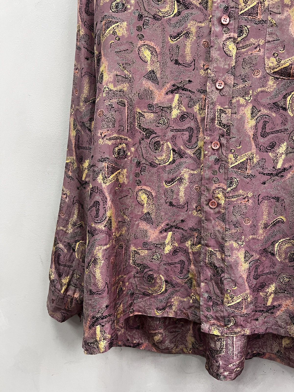 Christian Dior Monsieur Silk dior style Shirt button up Gatsby Shirt Pink Printed Size US L / EU 52-54 / 3 - 5 Thumbnail
