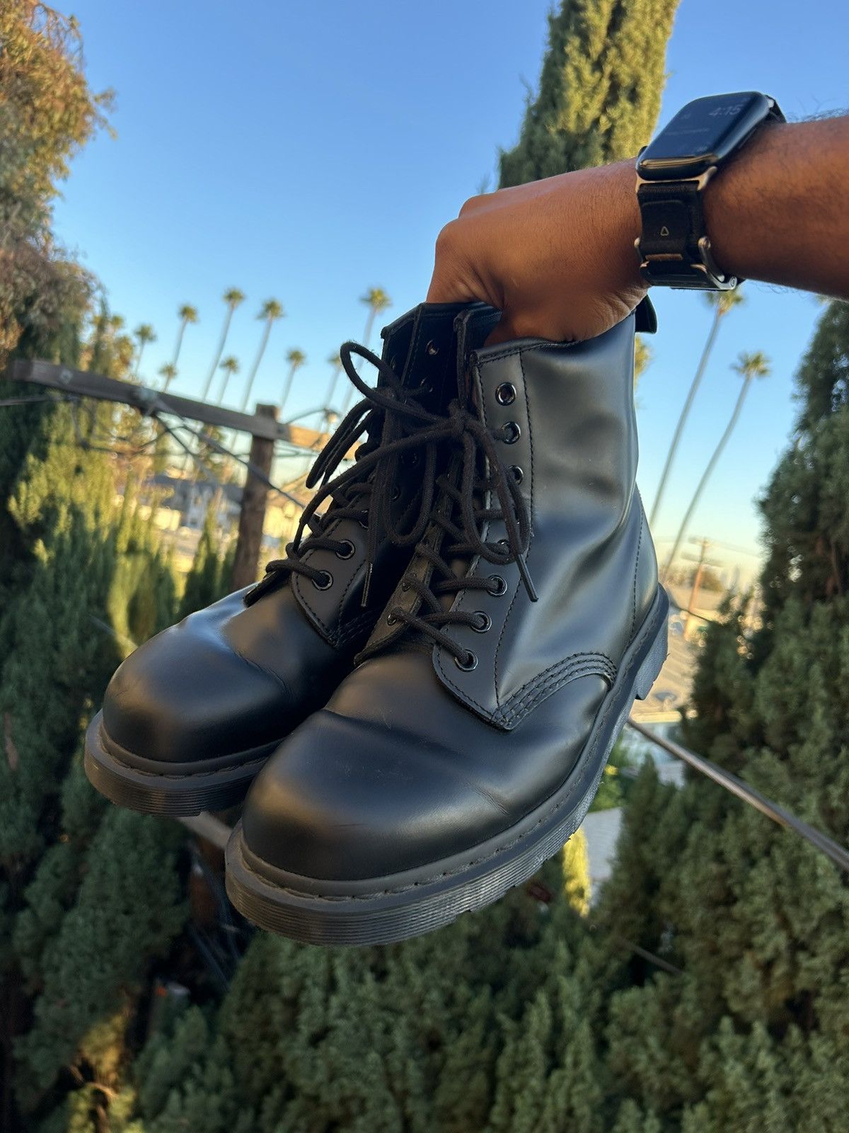 Springsteen Doc Botas Martens 1460 Smooth Hombre, Blancas