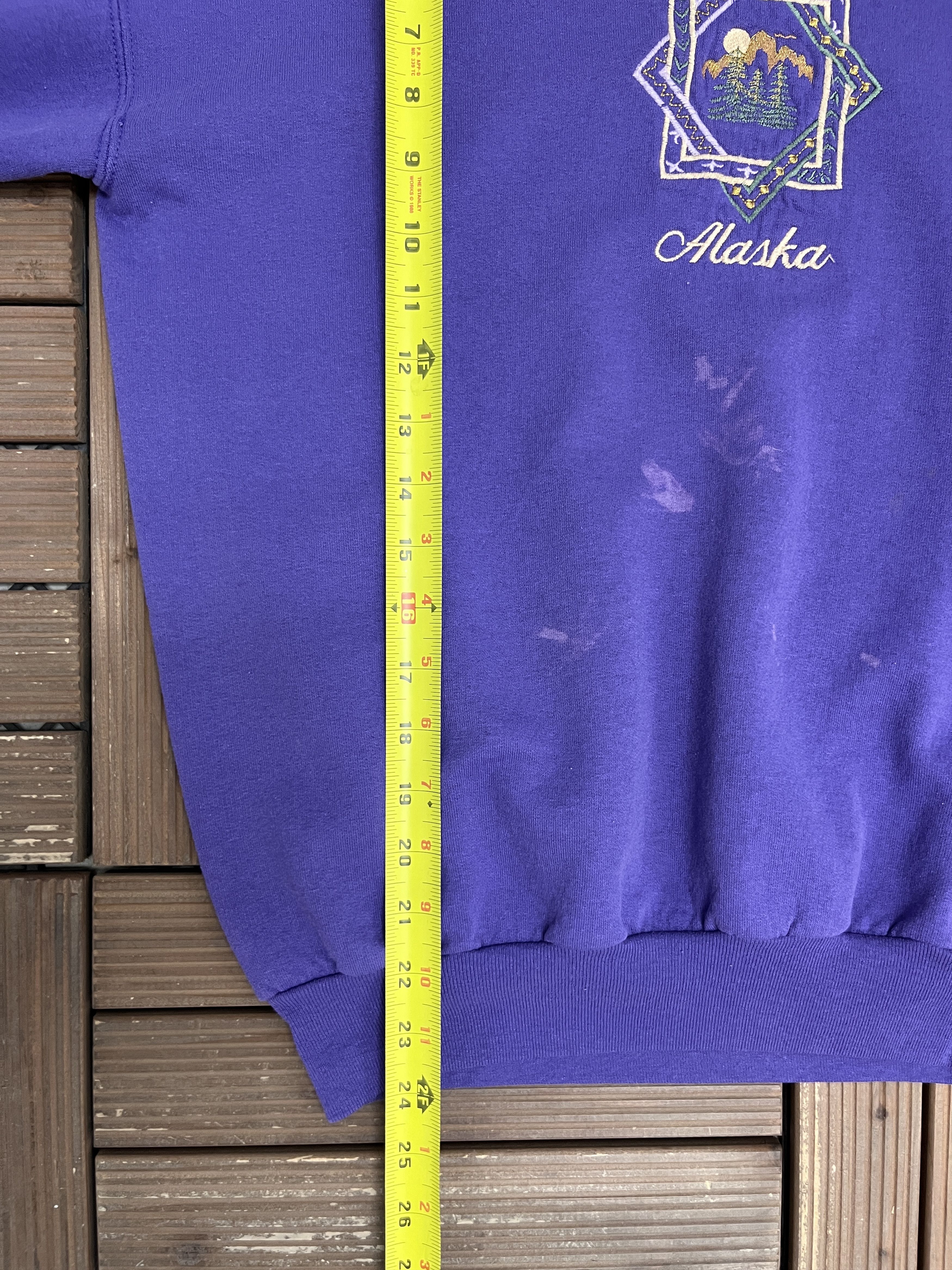 Vintage Alaska Embroidered Vintage Purple Turtleneck Sweater Size US M / EU 48-50 / 2 - 8 Thumbnail
