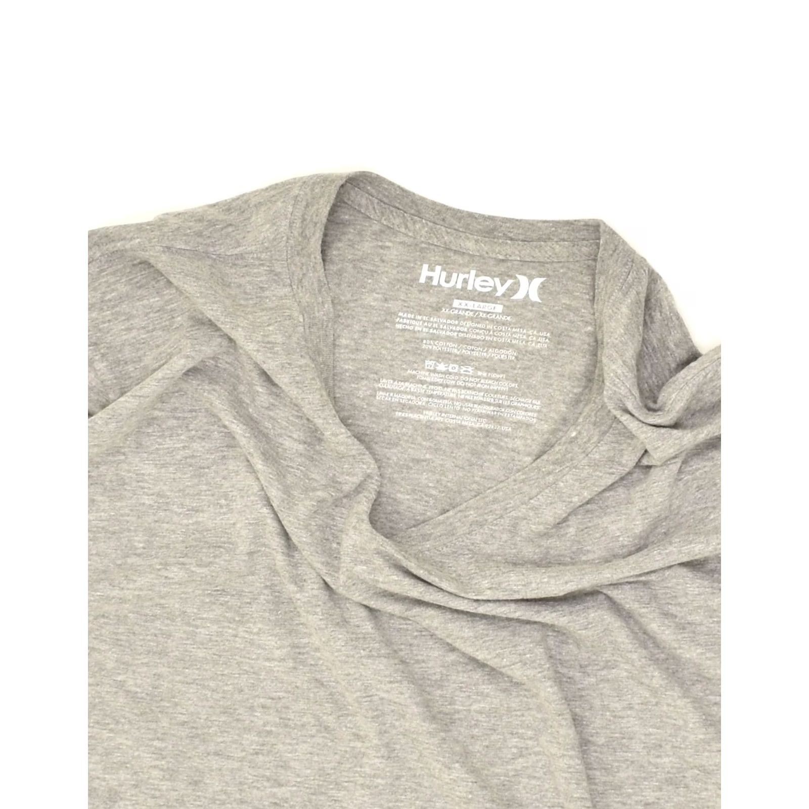 Hurley HURLEY Mens T-Shirt Top 2XL Grey Cotton Size US XXL / EU 58 / 5 - 4 Thumbnail