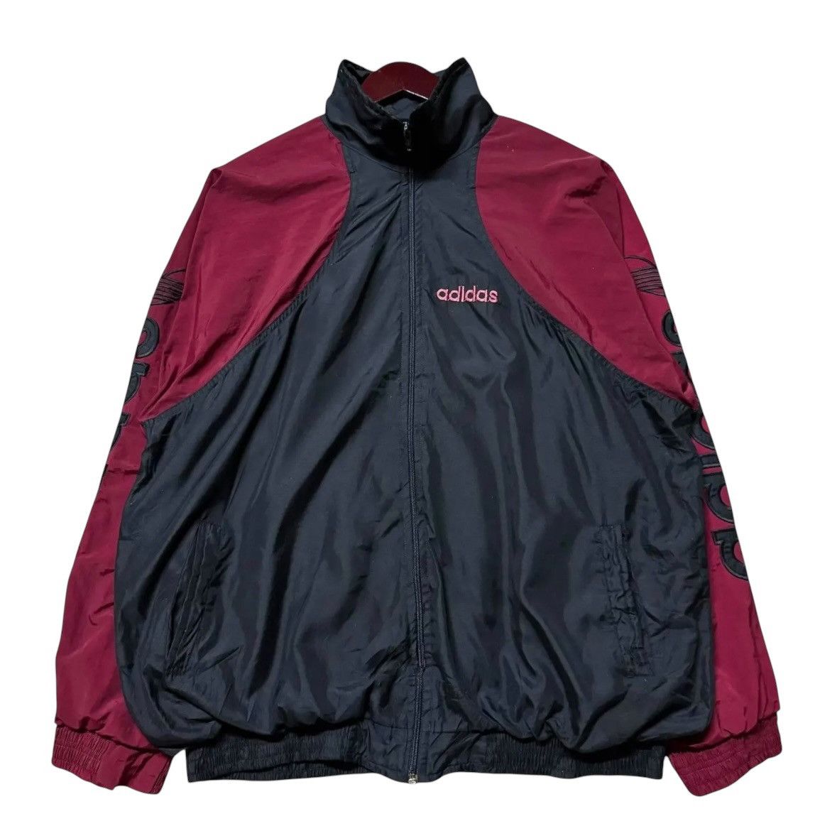Adidas × Vintage 90s Vintage Adidas Equipment Winbreaker Size US XXL / EU 58 / 5 - 3 Thumbnail