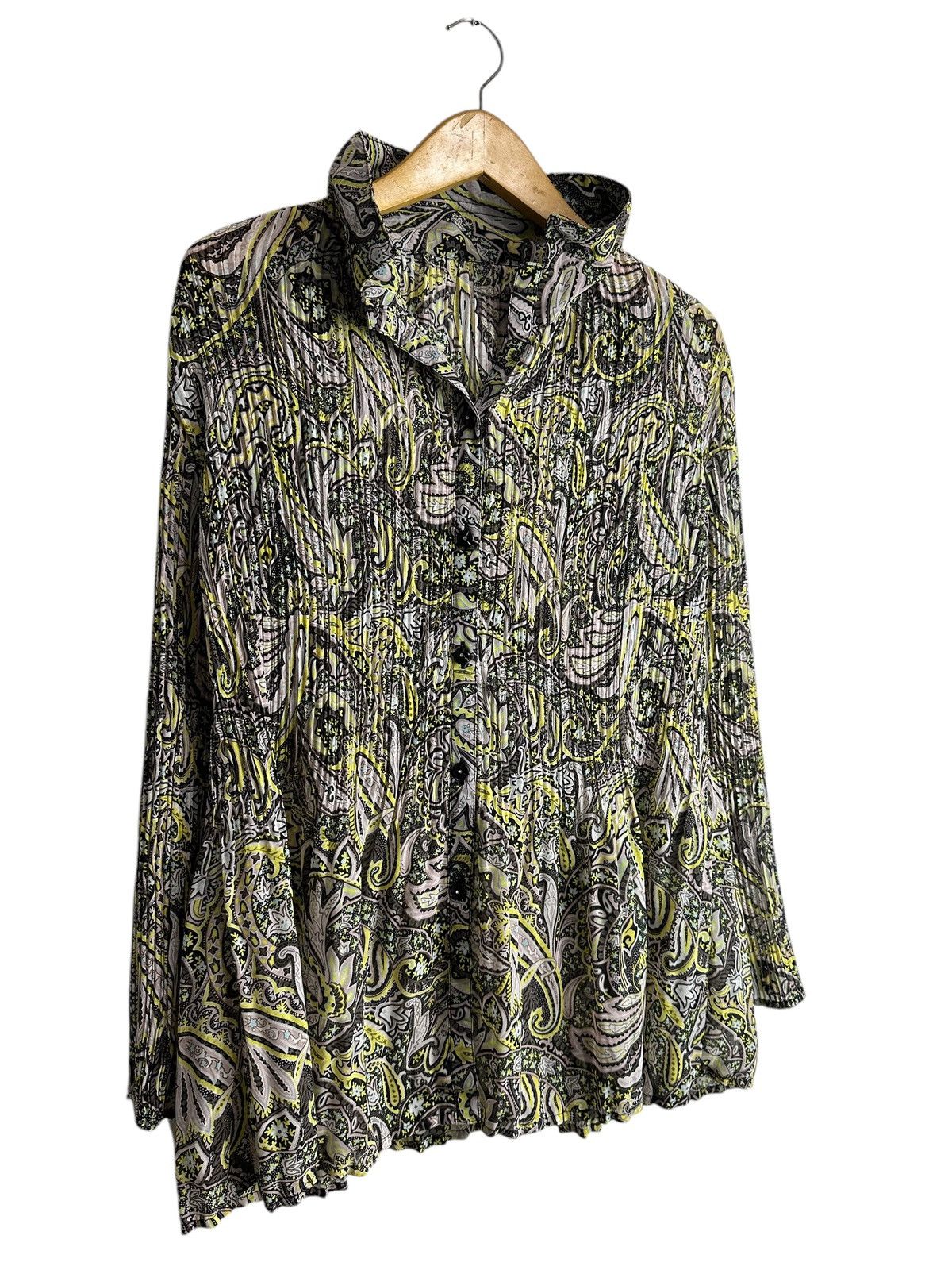 Issey Miyake UNDEFINED PLEATS AOP SHIRT JEAN PAUL GAULTIER ISSEY STYLE Size M / US 6-8 / IT 42-44 - 2 Thumbnail