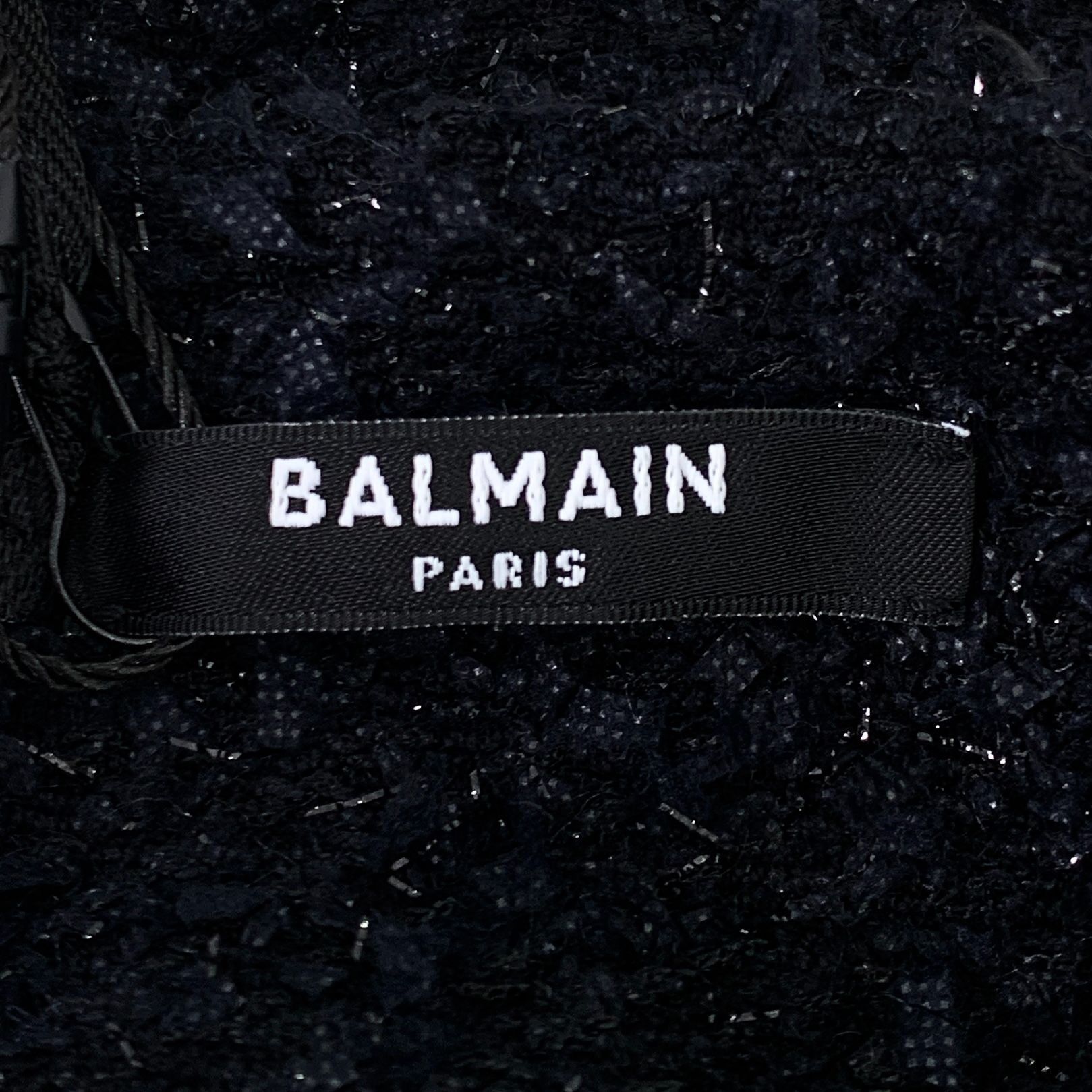 Balmain Balmain Black Textured Cotton Knit Shorts With Gold Button D Size 34" / US 12 / IT 48 - 3 Thumbnail