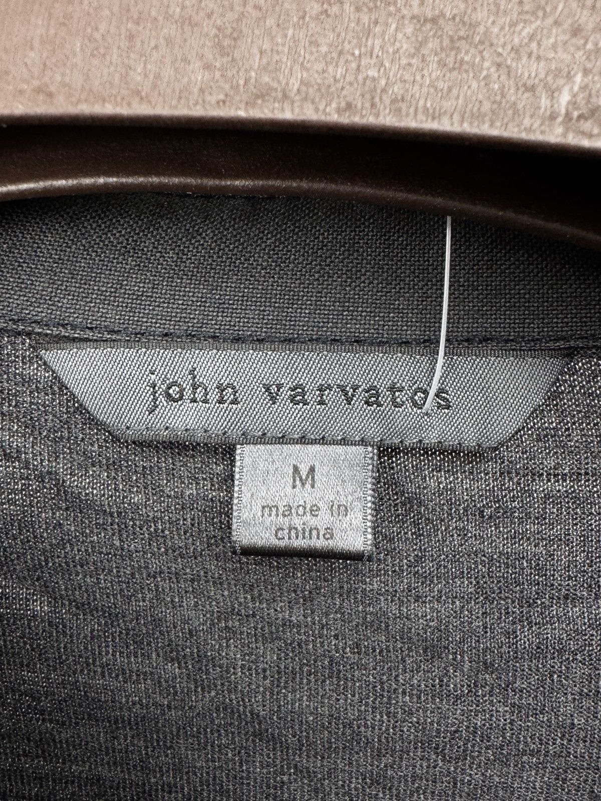 John Varvatos John Varvatos Collection Men's Grey Silk Cotton Knit Shirt Size US M / EU 48-50 / 2 - 9 Thumbnail