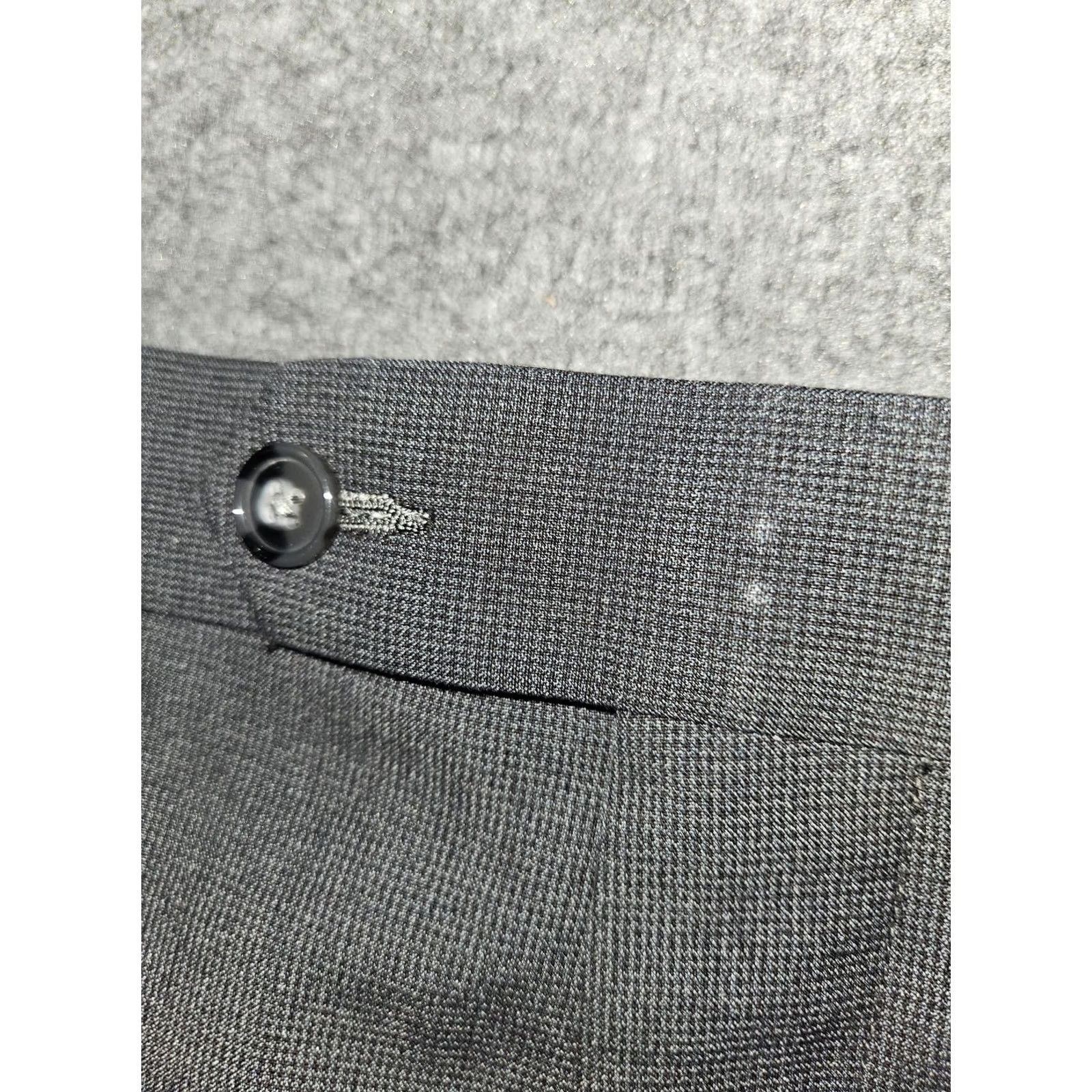 Ralph Lauren VINTAGE is not applicable; Lauren Ralph Lauren Dress Pants Mens 36x33 Gray Flat Front Suit Pants Size 36R - 7 Thumbnail