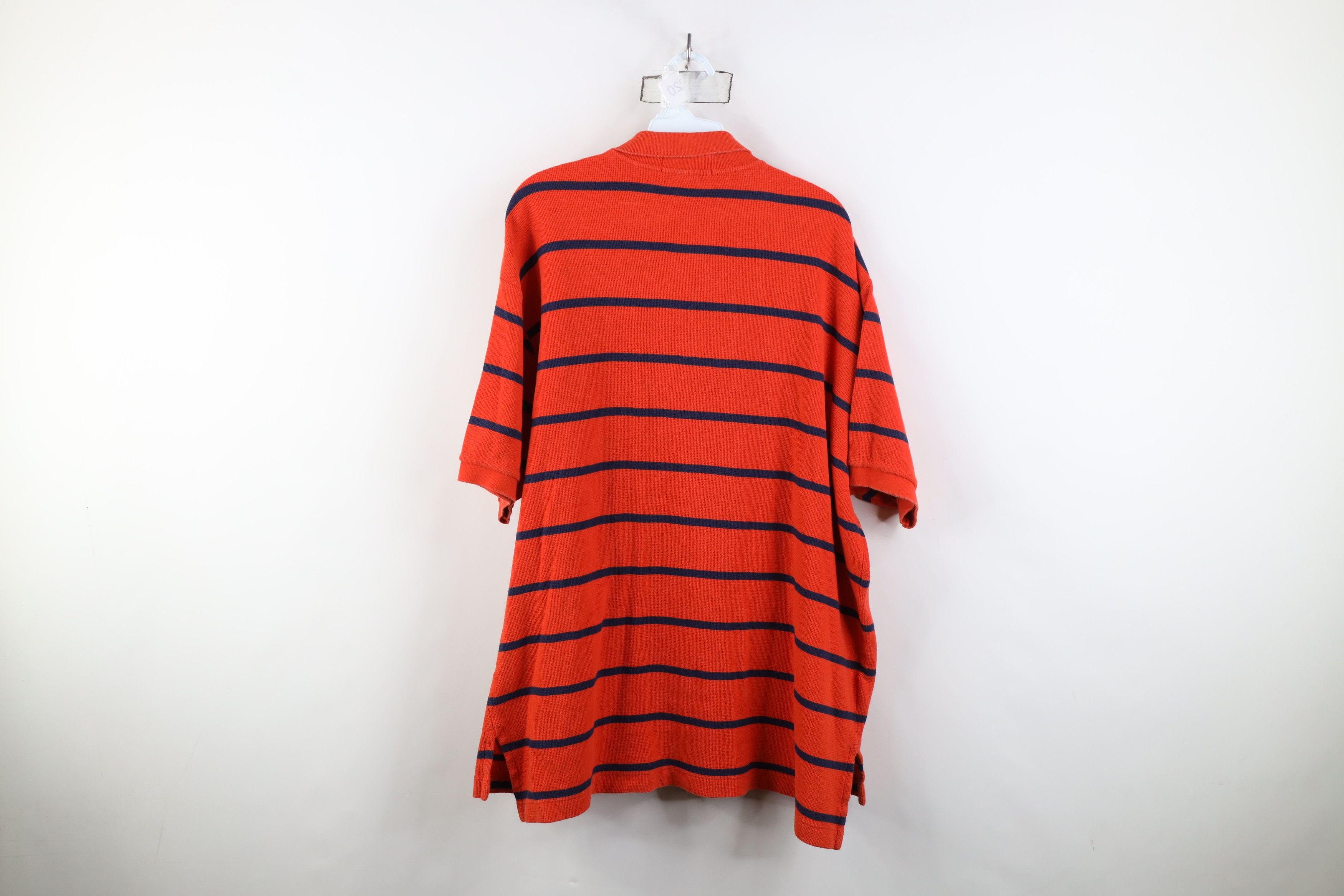 Ralph Lauren Vintage 90s Ralph Lauren Thermal Knit Golf Polo Shirt Size US XL / EU 56 / 4 - 10 Thumbnail