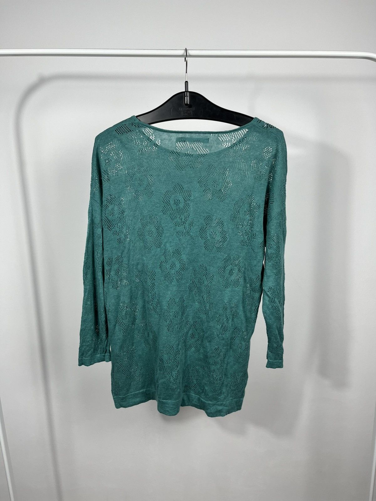 Gudrun Sjoden Gudrun Sjoden Green Knit Lace Long Sleeve Top Size S Size S / US 4 / IT 40 - 9 Thumbnail
