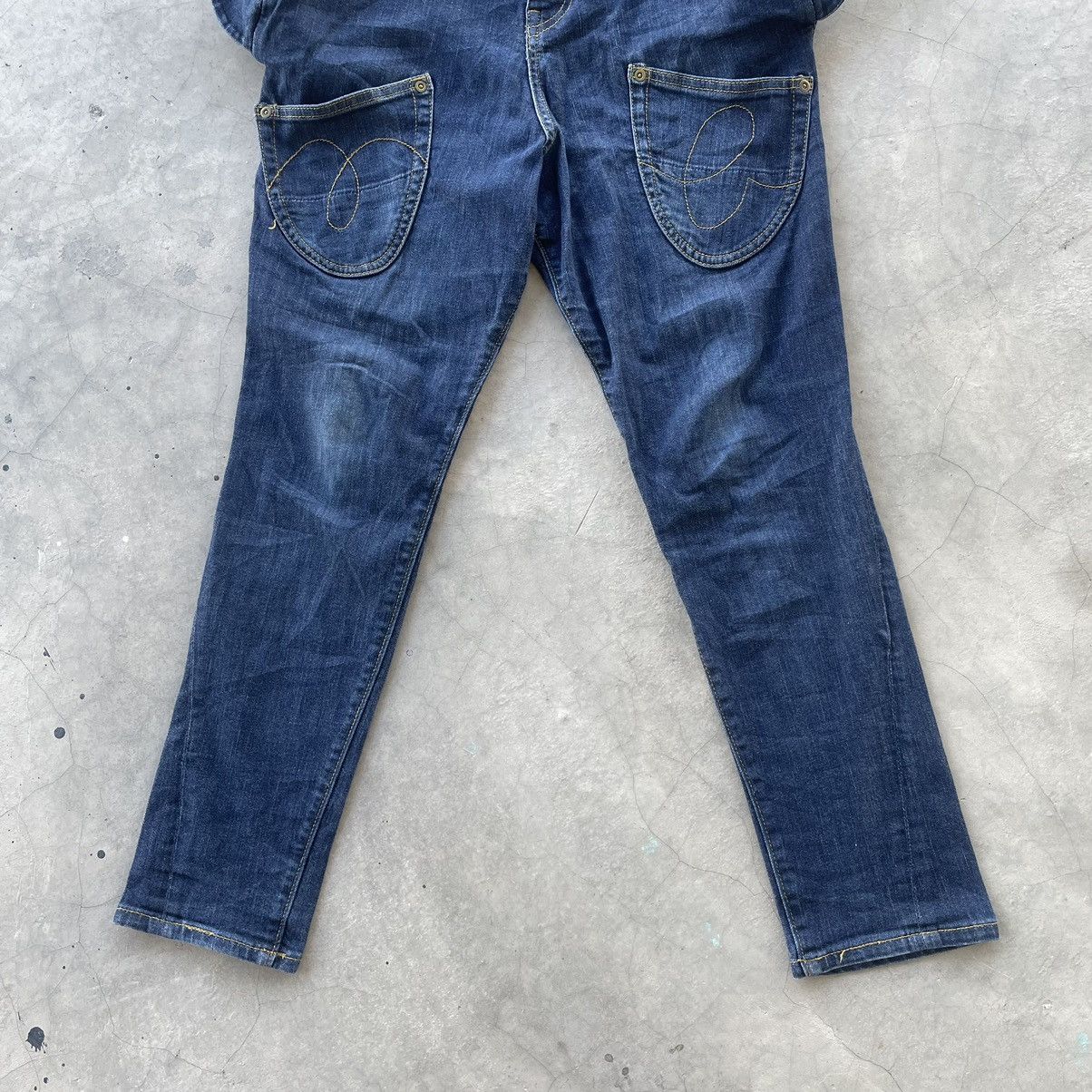 Issey Miyake Vintage Mercibeaucoup By Issey Miyake Elephant Denim Jeans Size US 31 - 5 Thumbnail