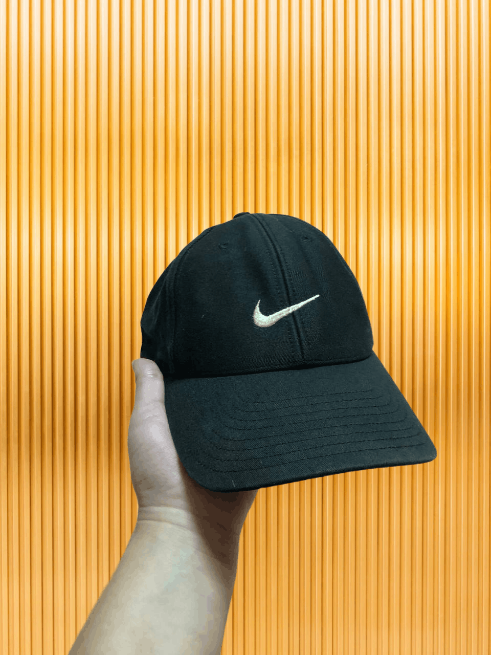 Nike Cap big logo Y2K black Hats Nike Vintage streetwear Size ONE SIZE - 1 Thumbnail