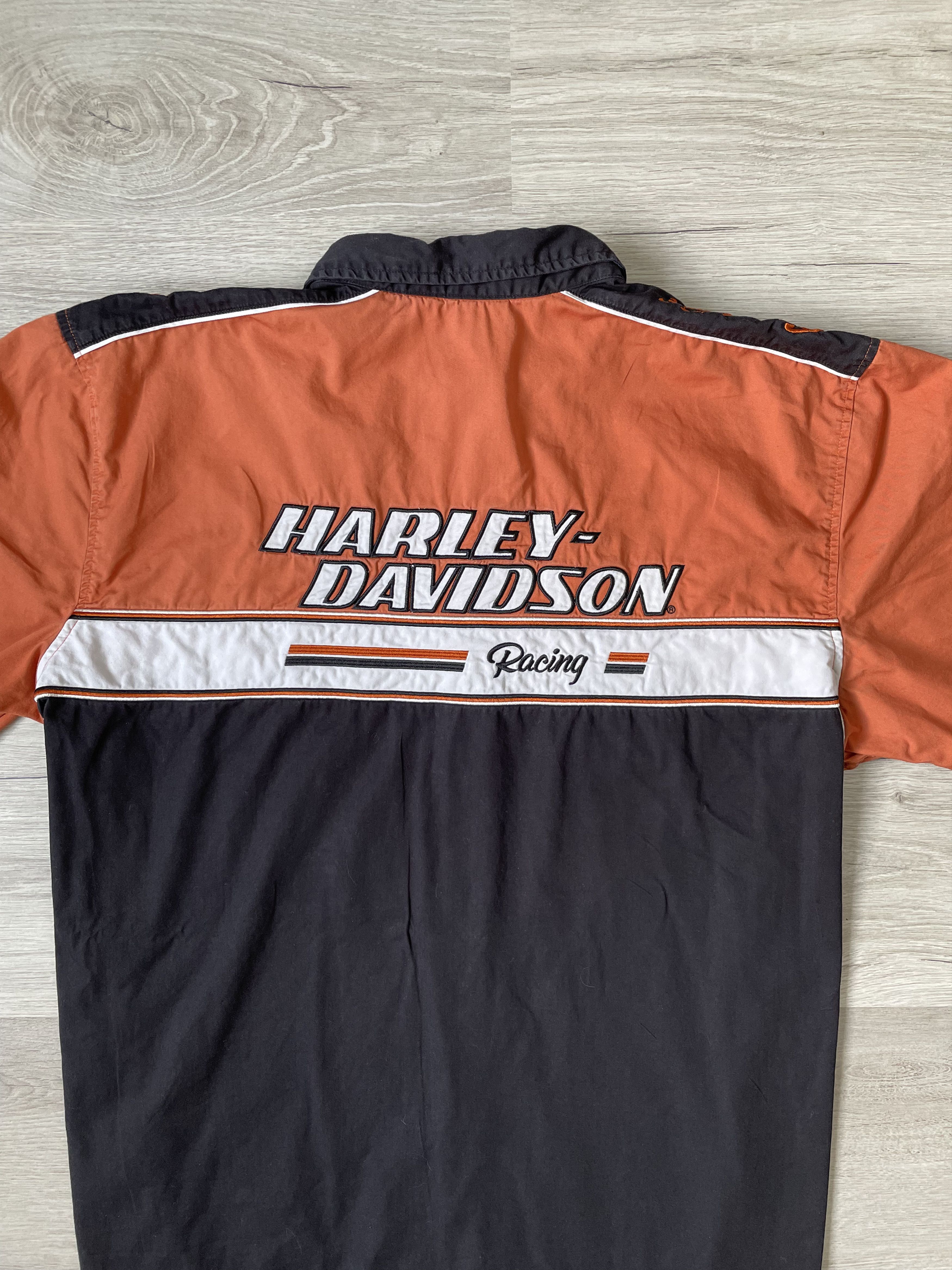 Harley Davidson × Japanese Brand × Vintage Vintage Men's Polo Harley Davidson up Shirt Size US XXL / EU 58 / 5 - 14 Thumbnail