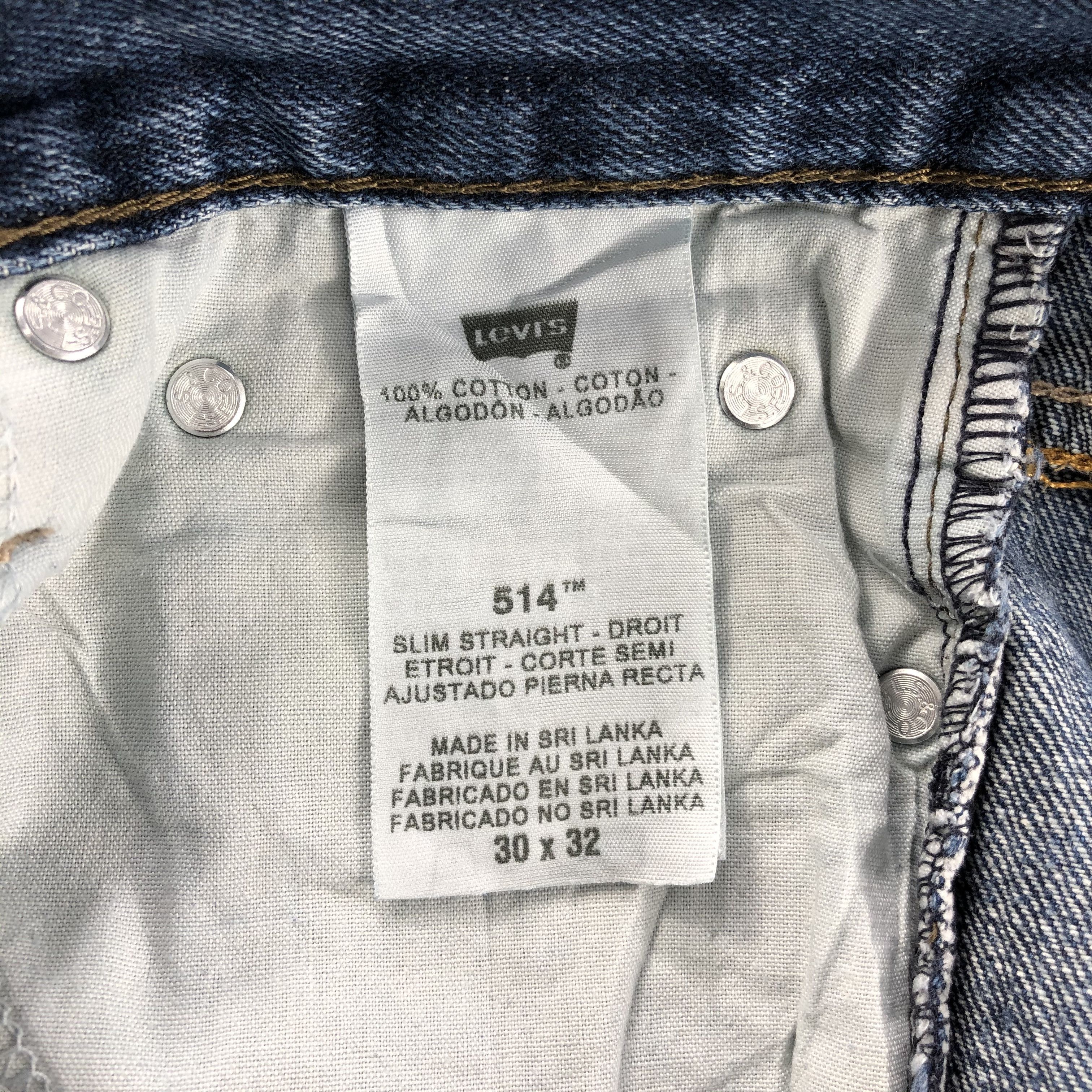 Levi's Vintage Blue Wash Levis 514 Jeans- J1356 Size US 31 - 9 Thumbnail