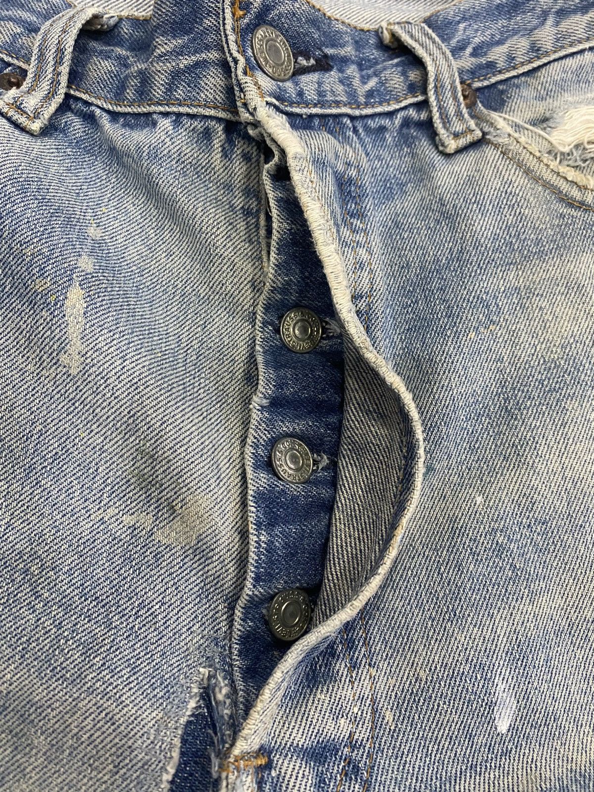 Levi's Vintage Levis small E redline selvadge splash paint Size US 34 / EU 50 - 11 Thumbnail