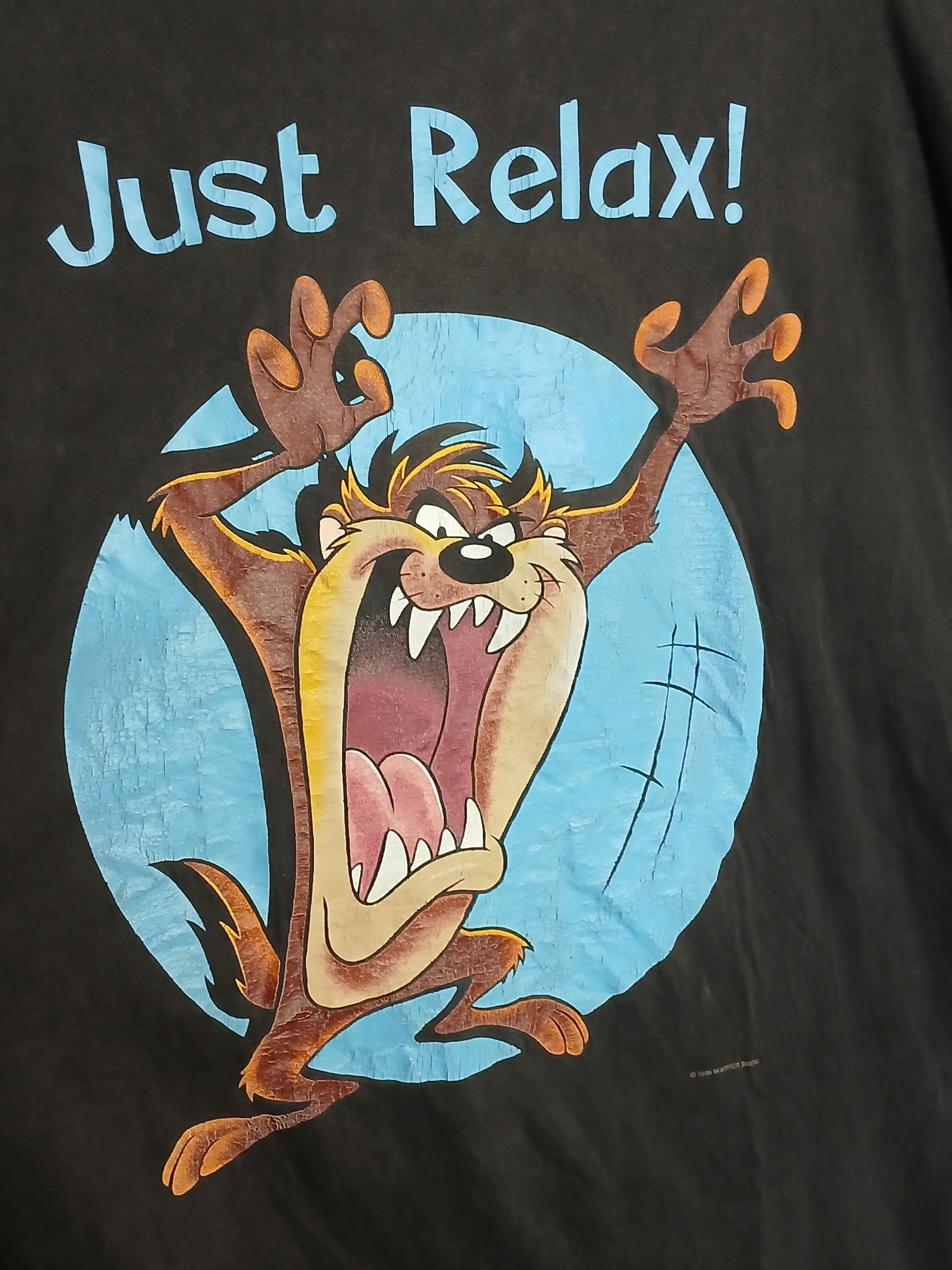 Cartoon Network × Vintage Vintage 1996 Looney Tunes Taz T-Shirt Size US XL / EU 56 / 4 - 3 Thumbnail