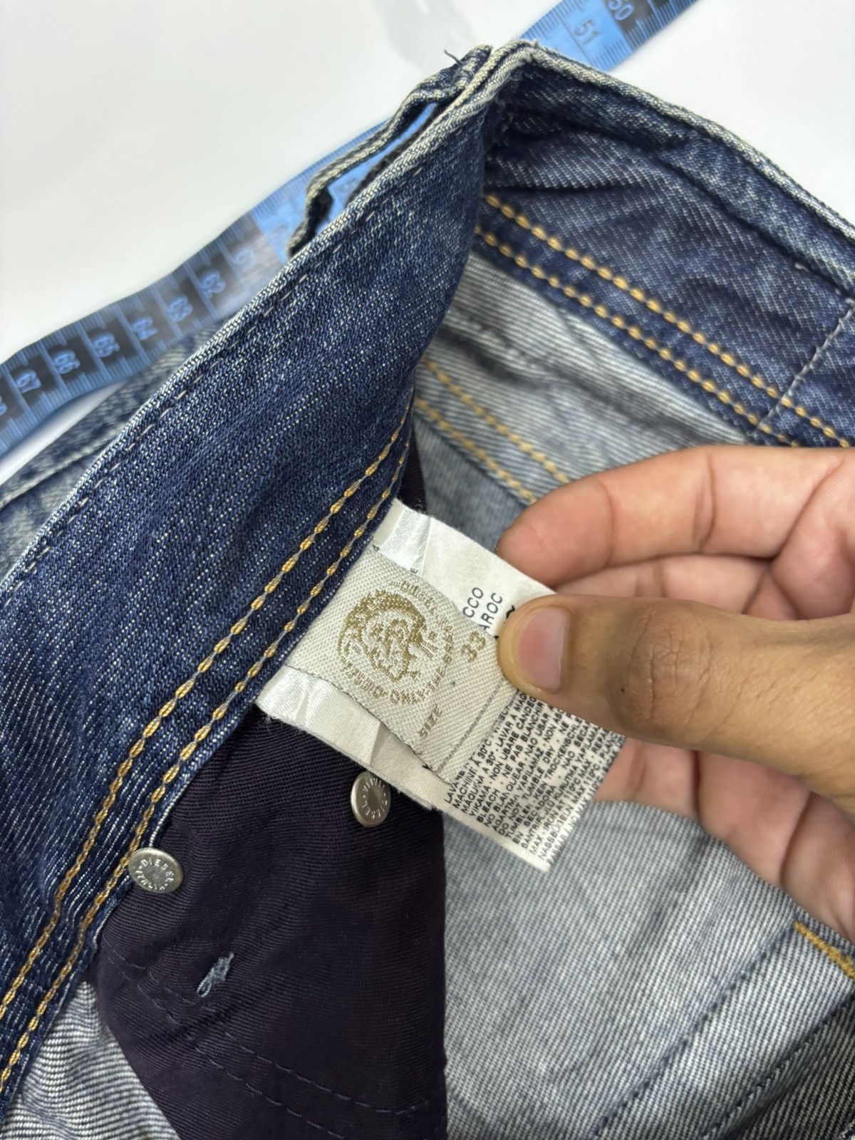 Diesel DIESEL INDUSTRY BAGGY JEANS DISTRESSED DENIM Size US 34 / EU 50 - 13 Thumbnail