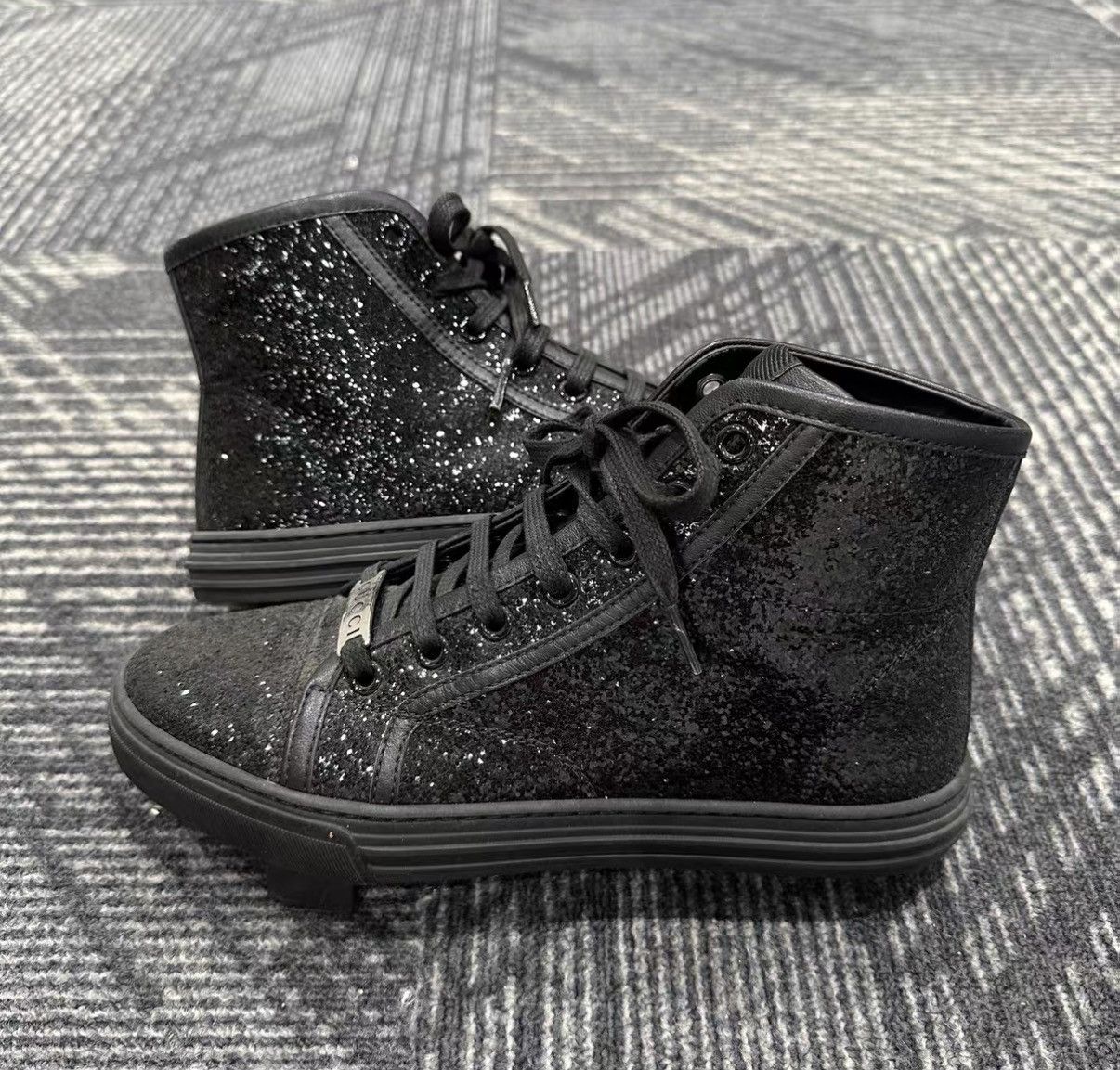 Gucci Gucci Scaled High Top Sneakers J42 Size US 4.5 / IT 34.5 - 4 Thumbnail