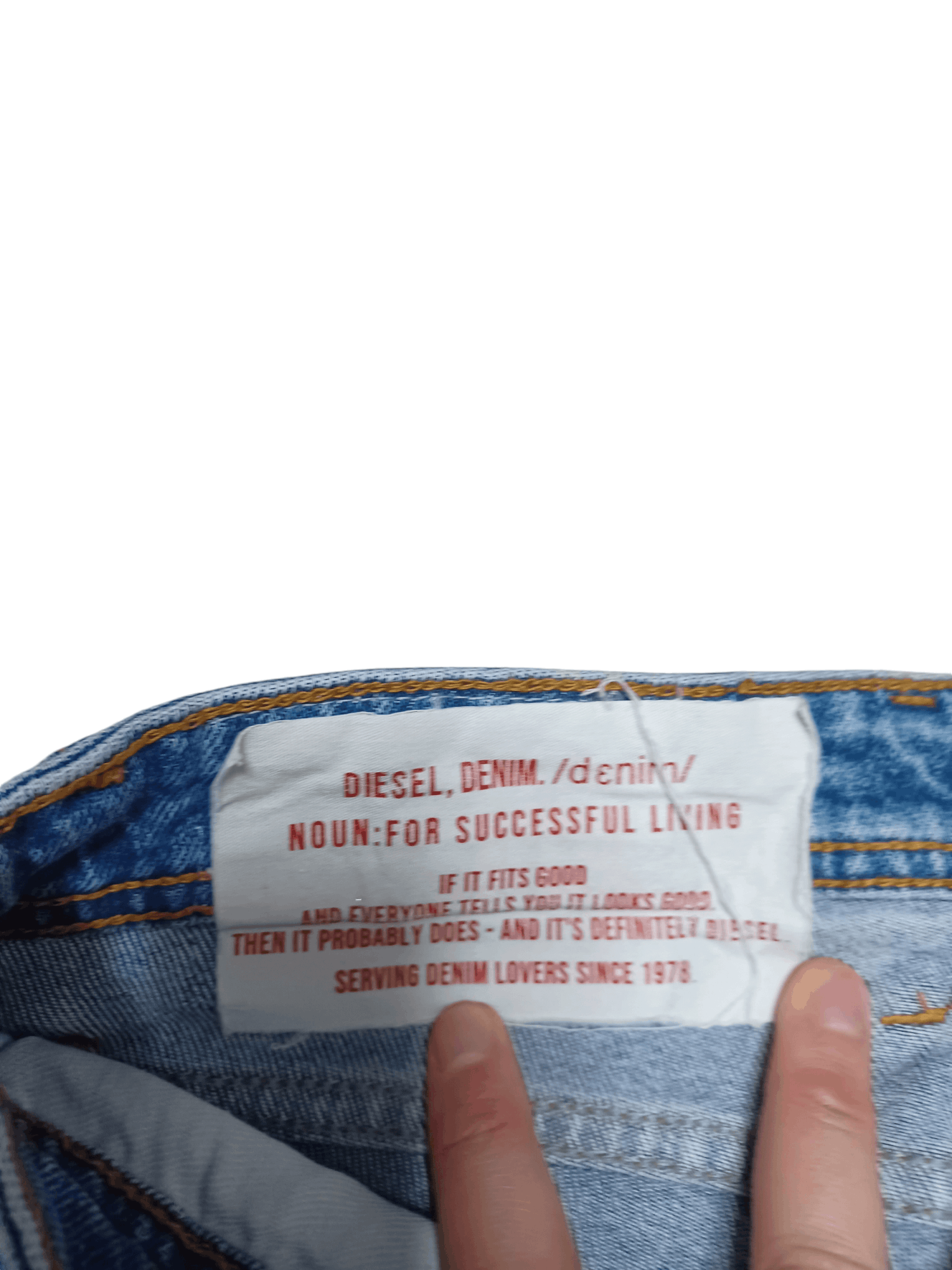 Diesel DIESEL MADE IN ITALY DISTRESSED AVANT GARDE JEANS DENIM Size US 31 - 6 Thumbnail