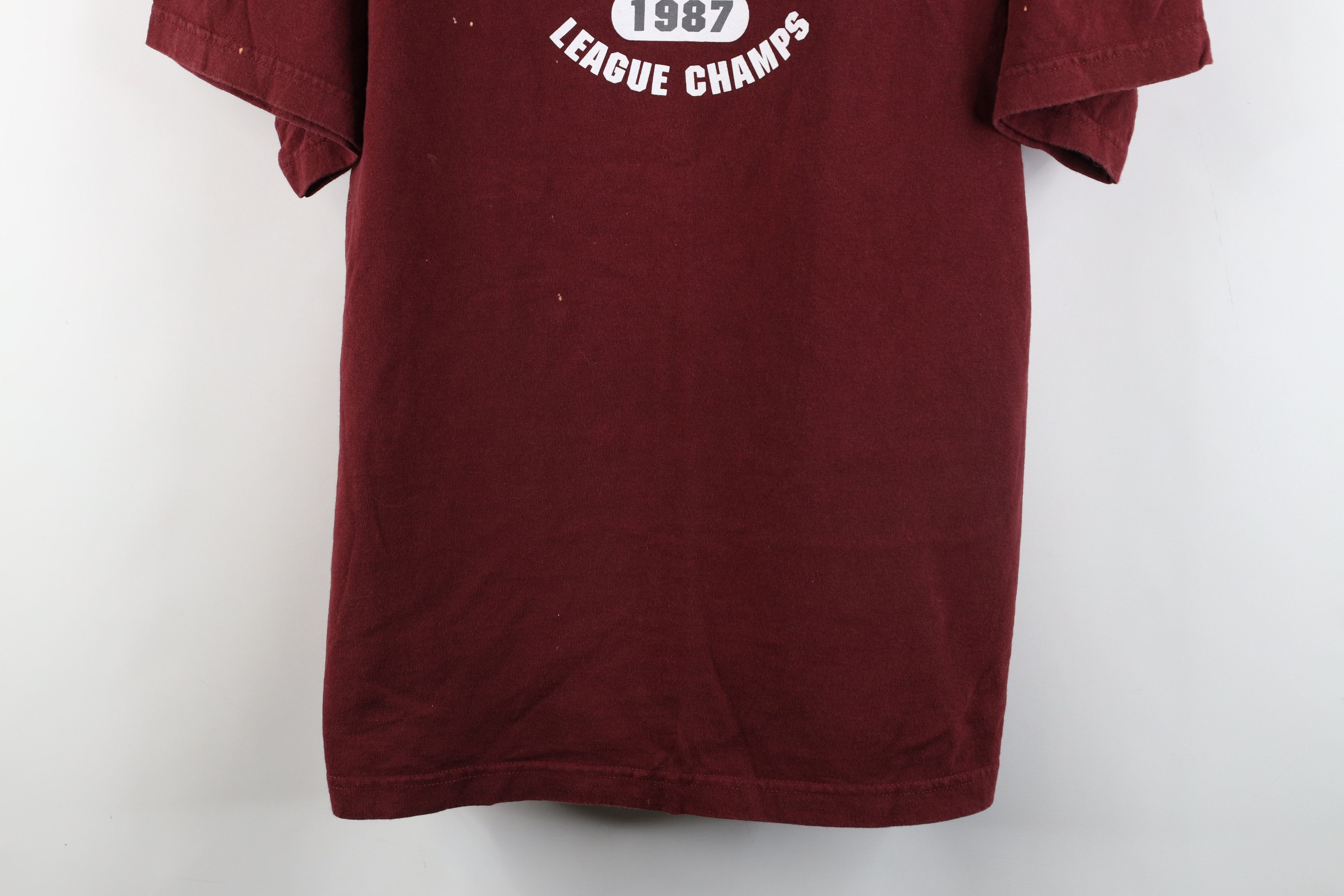 Aeropostale × Vintage Vintage 90s Aeropostale Spell Short Sleeve T-Shirt Red USA Size US XL / EU 56 / 4 - 3 Thumbnail