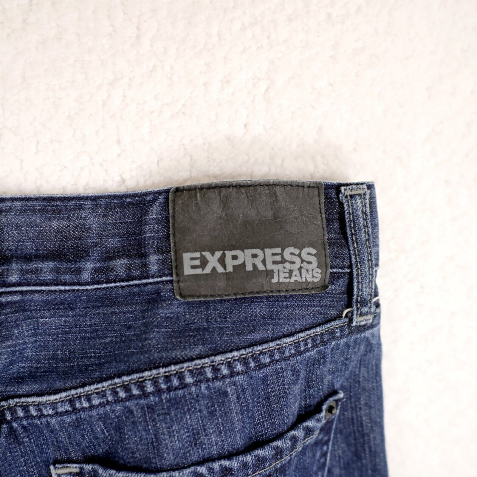 Express Express Rocco Slim Fit Bootcut Blue Denim Low Rise Jeans 31/ Size US 31 - 9 Thumbnail