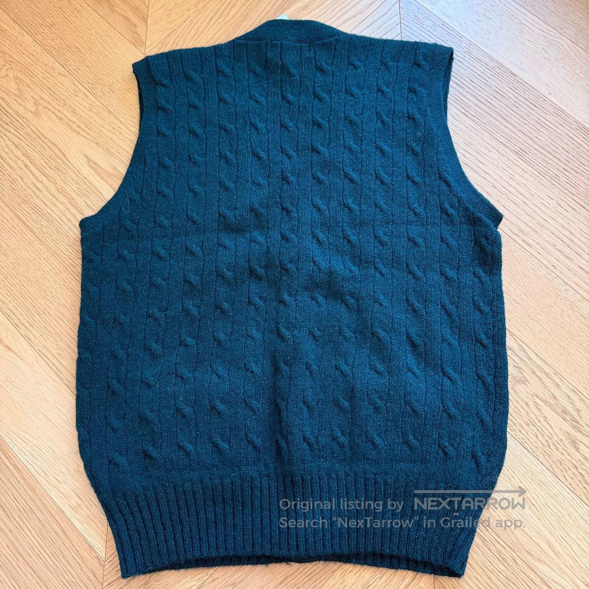 RLX Ralph Lauren Classic Wool Cable Knit Vest Sweater. Size US L / EU 52-54 / 3 - 6 Thumbnail