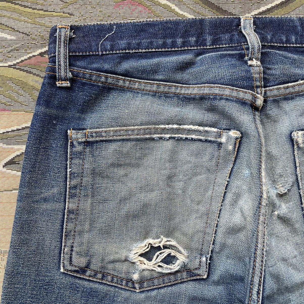 RESOLUTE Thrashed Resolute Selvedge Distressed Jeans Size US 32 / EU 48 - 10 Thumbnail