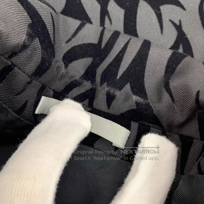 Dior Dior Black thorn full-print wool lapel single-breasted lon Size 44R - 9 Thumbnail
