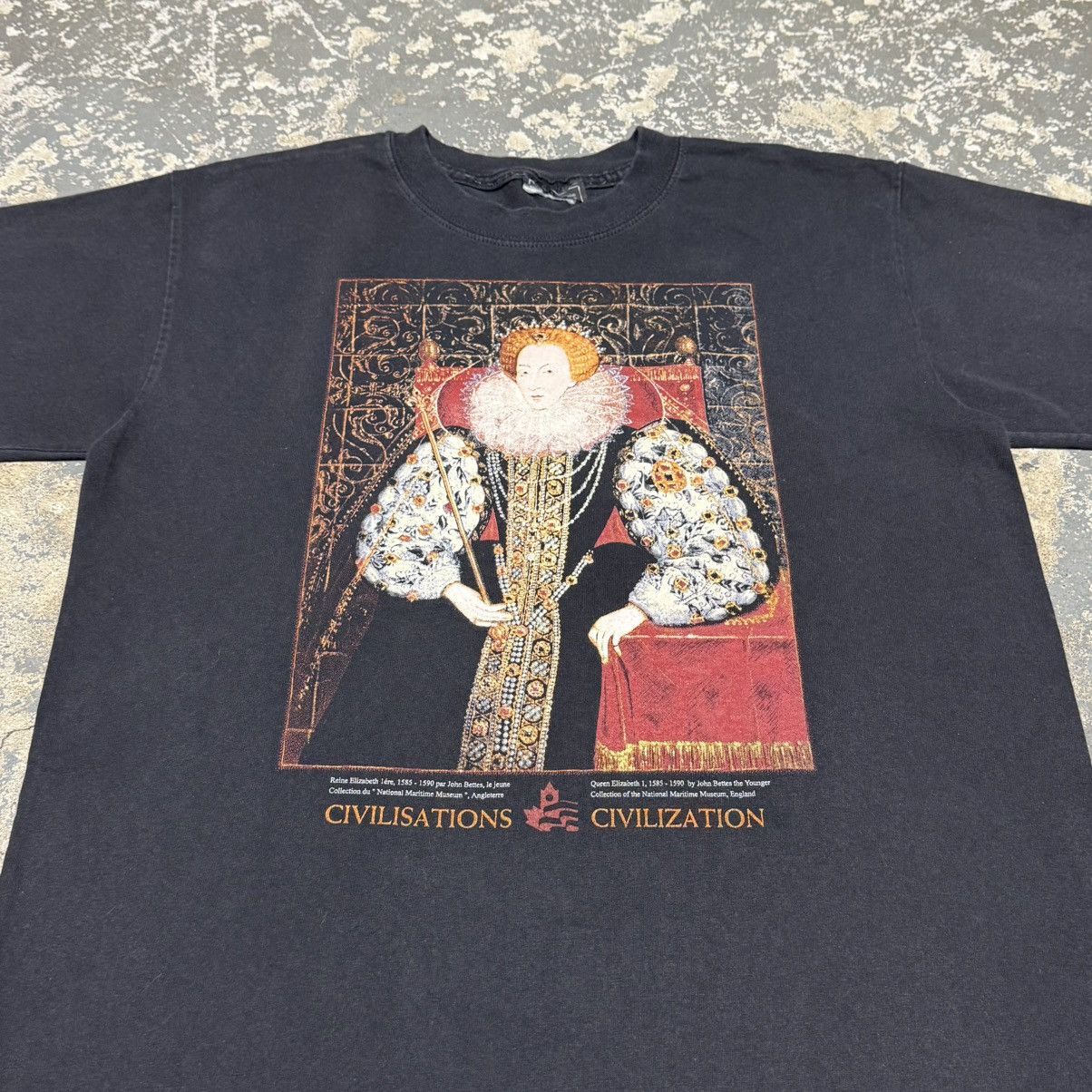 Vintage Vintage Queen Elizabeth 1 Vivienne WestWood Civilization Size US L / EU 52-54 / 3 - 9 Thumbnail