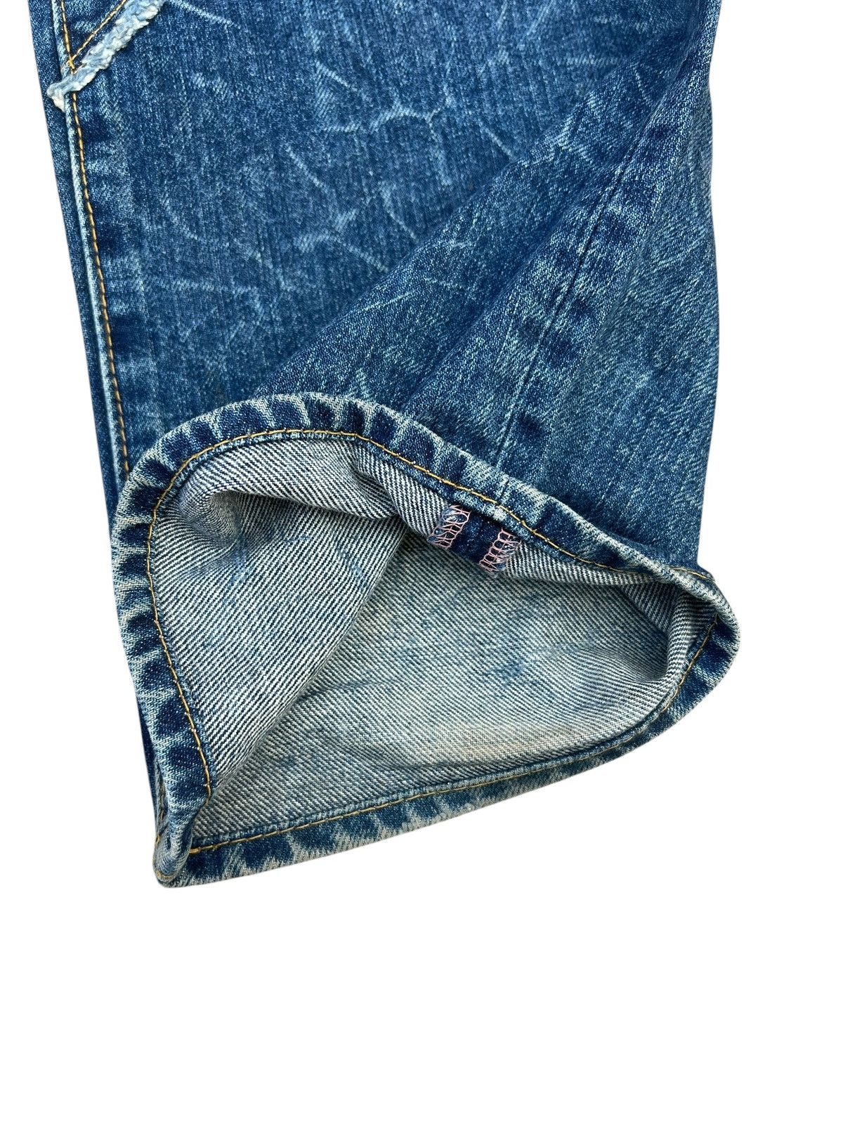 Vintage Vintage Antgauge Multiple Cut Raw Edge Mud Denim Jeans Size US 32 / EU 48 - 12 Thumbnail