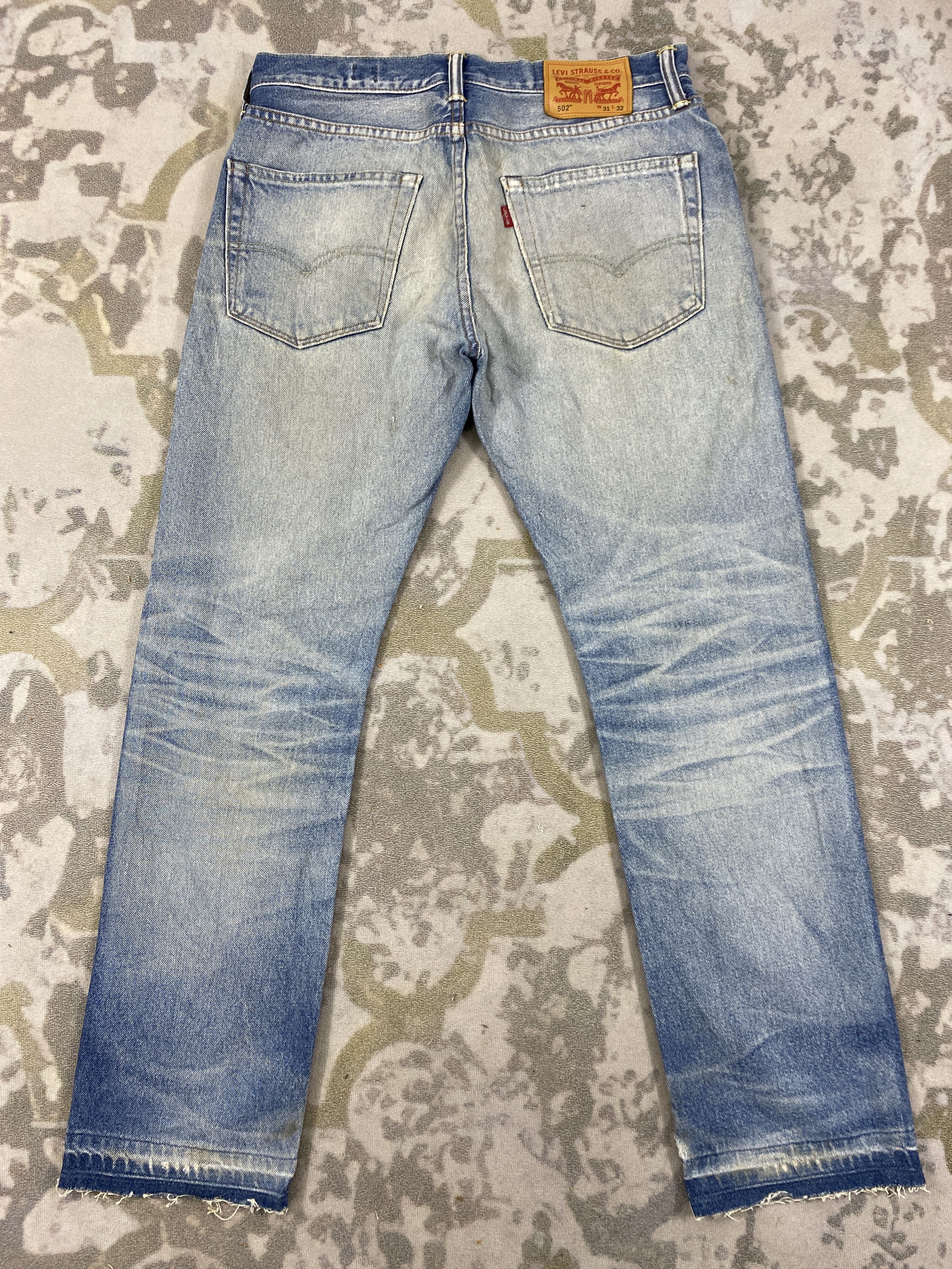 Levi's Distressed Blue Vintage Levi's 502 Jeans 33x29 Denim- JN3848 Size US 33 - 2 Thumbnail