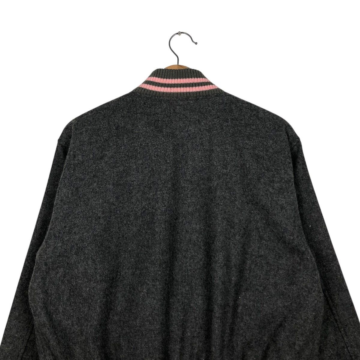 Japanese Brand 📌Vintage Varsity Bomber Jacket Wool Flandre Issey Miyake Size US M / EU 48-50 / 2 - 10 Thumbnail