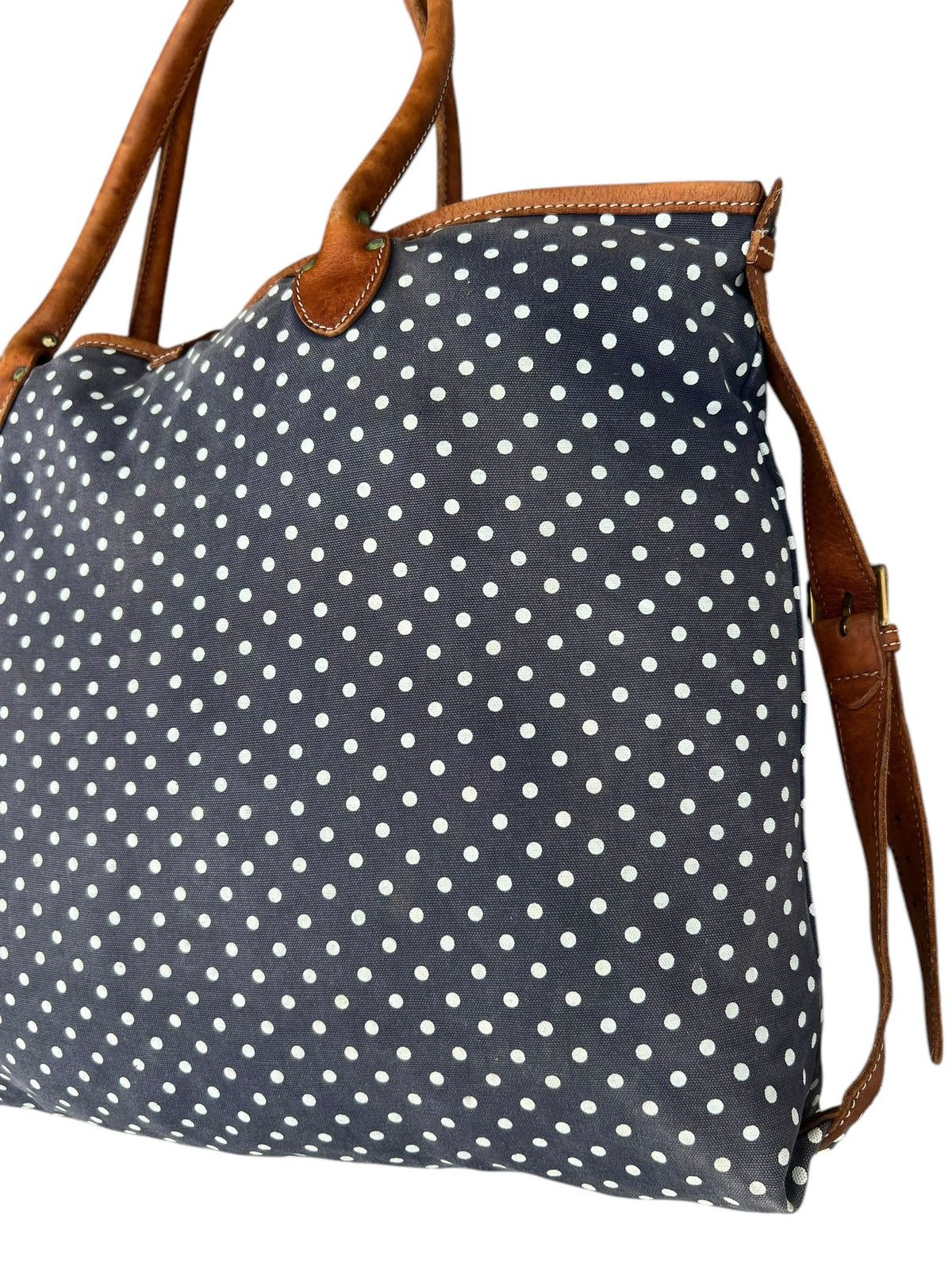 Felisi Vintage FELISI Sun Faded Canvas Leather Tote Bag Size ONE SIZE - 11 Thumbnail
