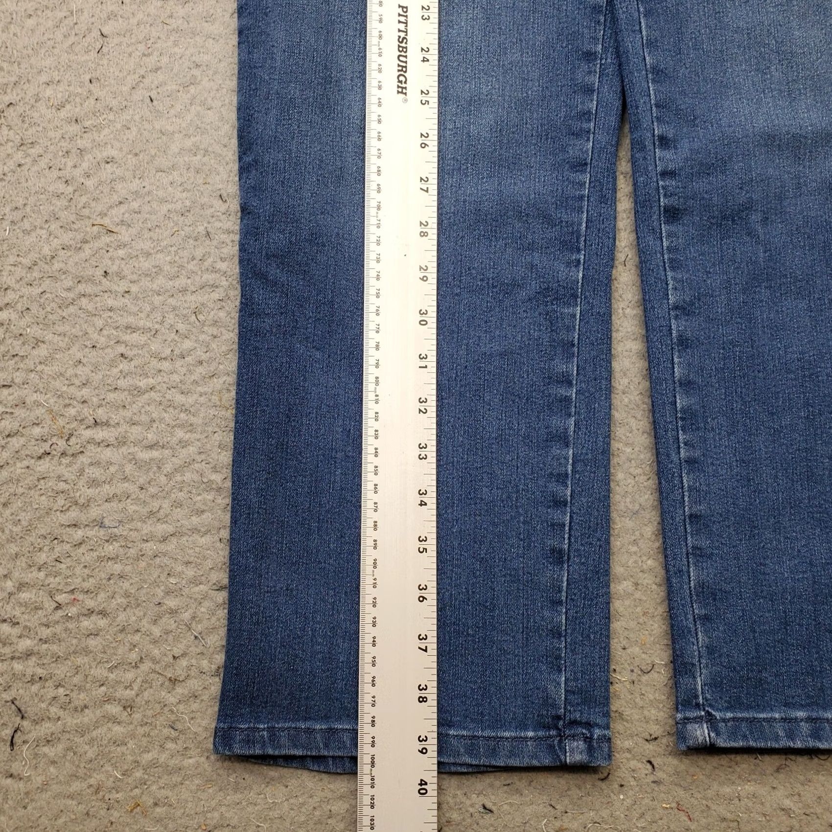 Gloria Vanderbilt Gloria Vanderbilt Amanda Jeans Womens 12 Blue Denim Stretch Classic Tapered Leg Size 34" / US 12 / IT 48 - 3 Thumbnail
