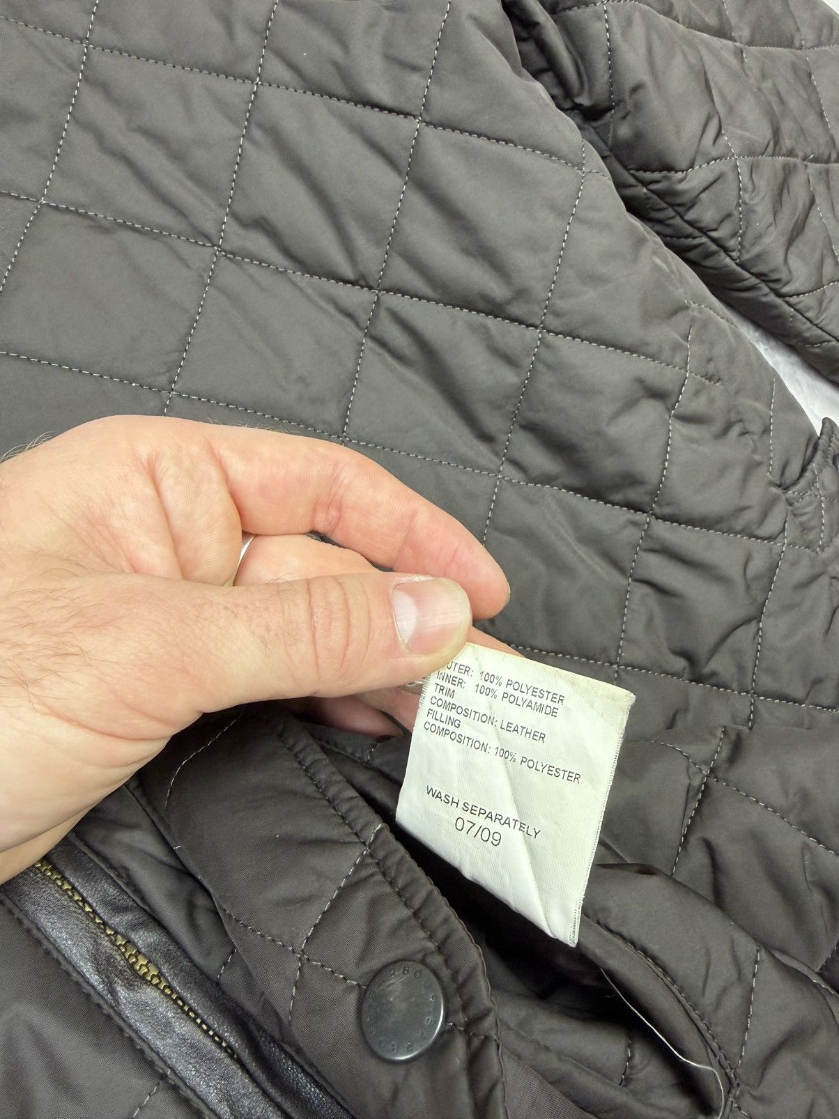 Barbour Vintage Barbour Sportquilt Jacket w/ Leather Trim & Corduroy Size US M / EU 48-50 / 2 - 10 Thumbnail