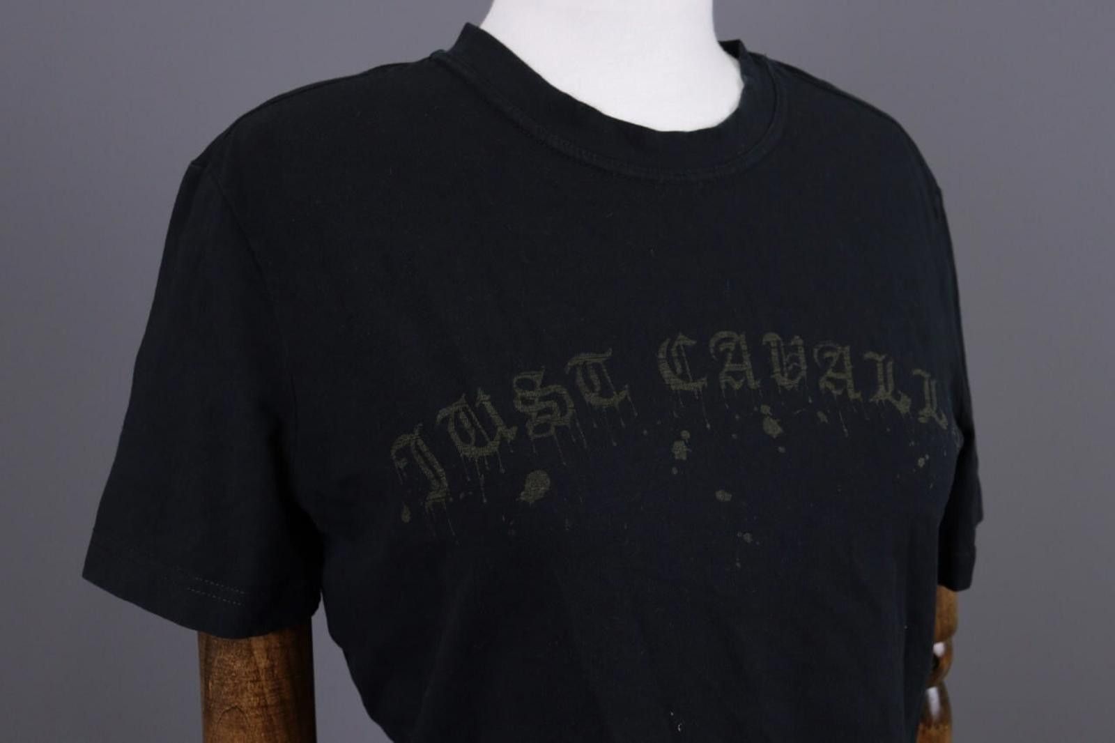 Just Cavalli Just Cavalli Black Big Logo Black T-Shirt Size L Size L / US 10 / IT 46 - 6 Thumbnail