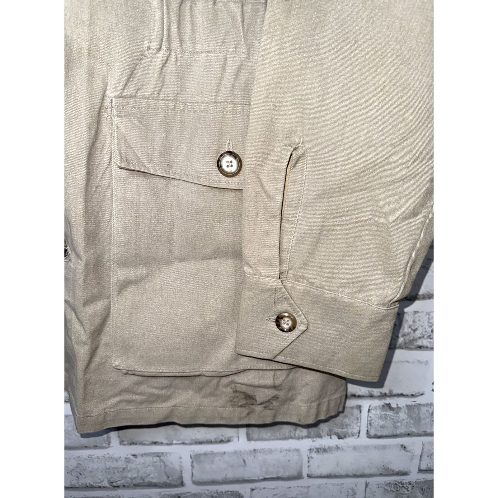Vintage VTG DUXBAK Canvas Beige Safari Style Coat Mens L USA Size US L / EU 52-54 / 3 - 7 Thumbnail