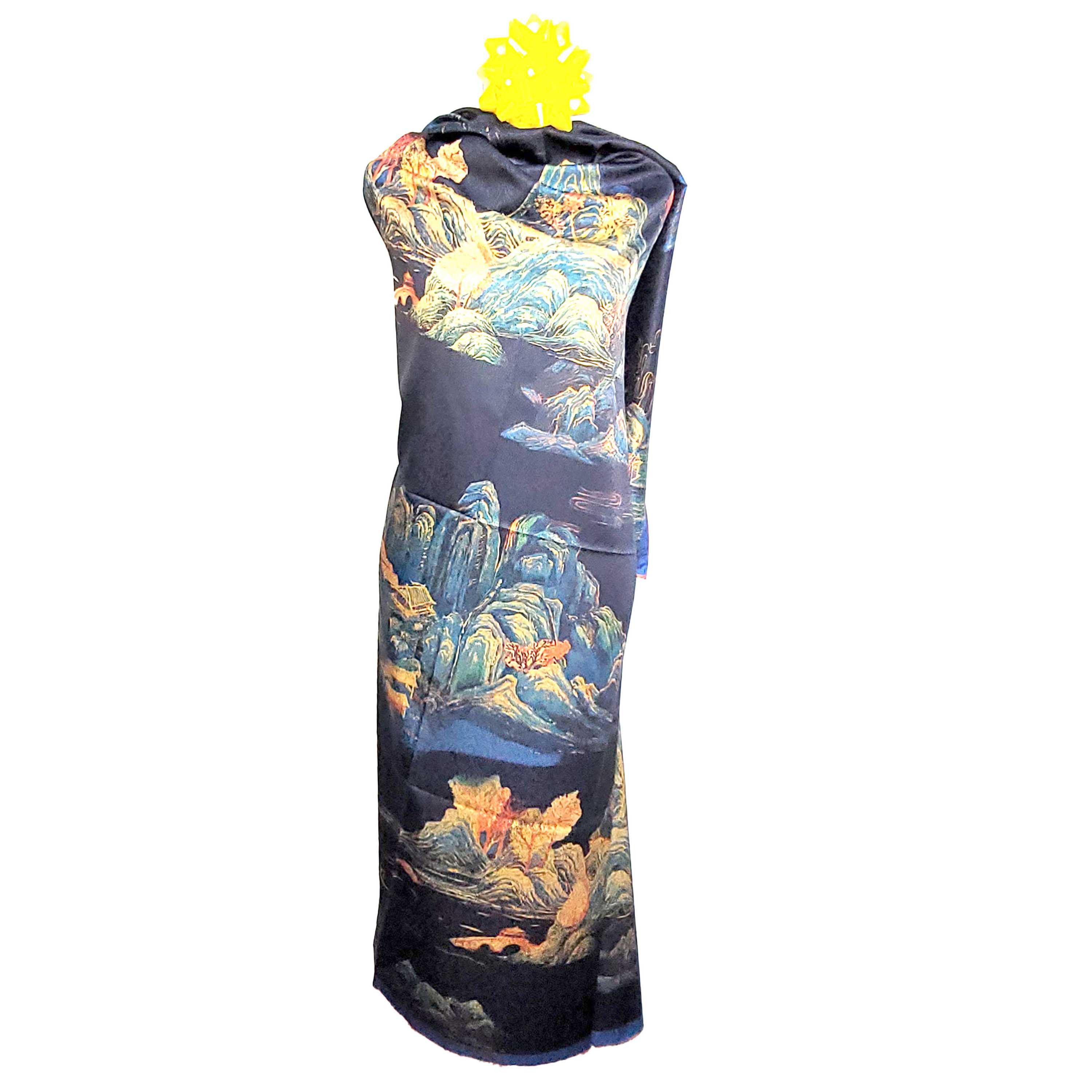 Other NWT Double Sided Silk Scarf 52"x52" Large Square Wrap 3240 Size ONE SIZE - 7 Thumbnail