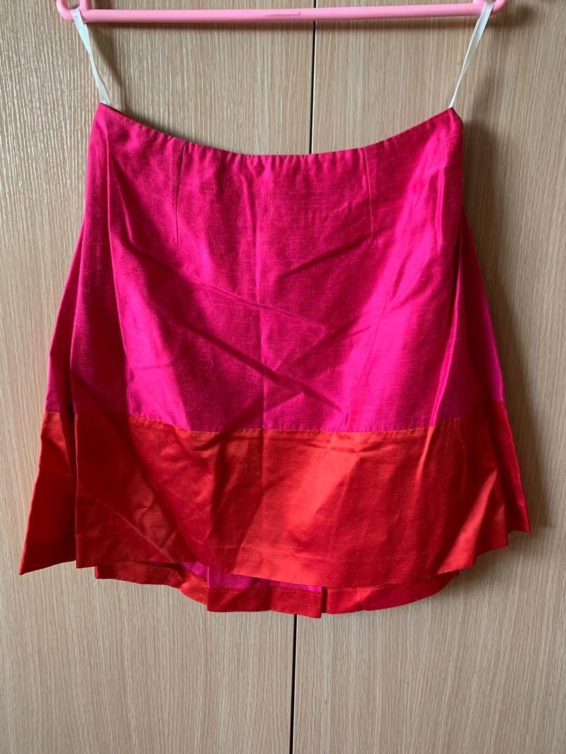 image of Blugirl Blumarine Pink/red Skirt, Women's (Size 24)
