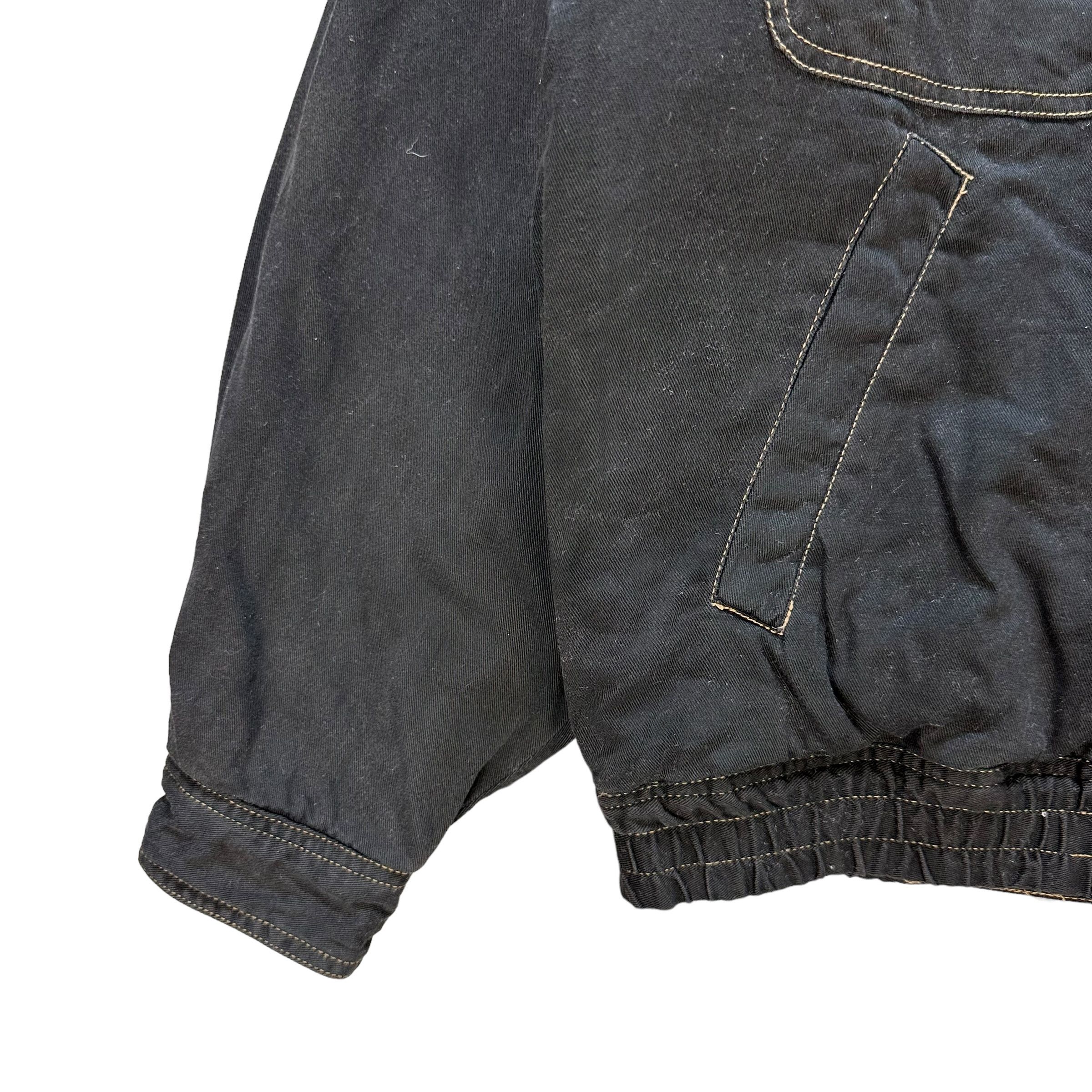 Japanese Brand PING CHENG 2 Lined Graphics Printed Denim Jacket #A39-0889 Size US M / EU 48-50 / 2 - 5 Thumbnail
