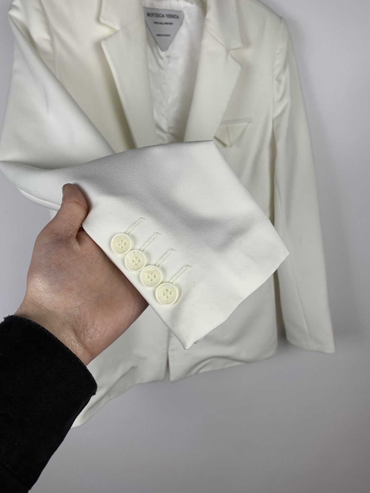 Bottega Veneta Bottega Veneta Pre Fall Winter Blazer White Made In Italy Size 40S - 4 Thumbnail