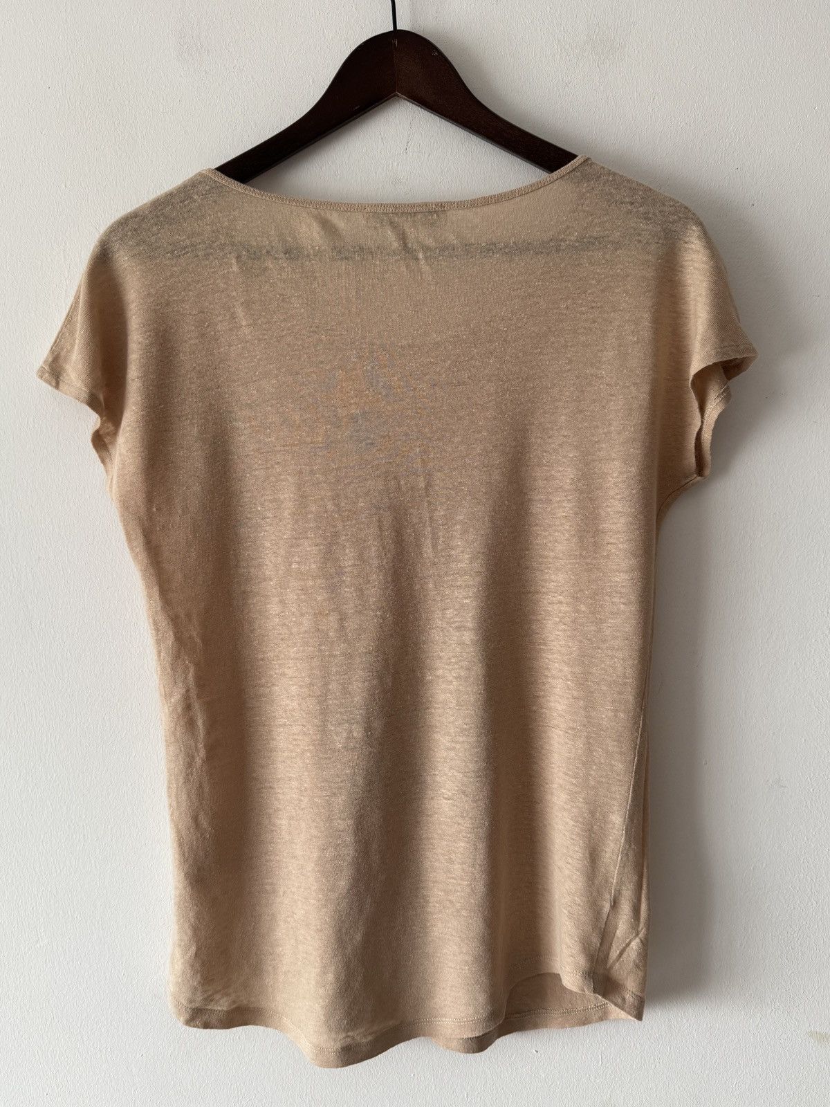 Sandro 🔥🔥 Sandro “Egoism Kills” Linen T-Shirt Size S / US 4 / IT 40 - 2 Thumbnail