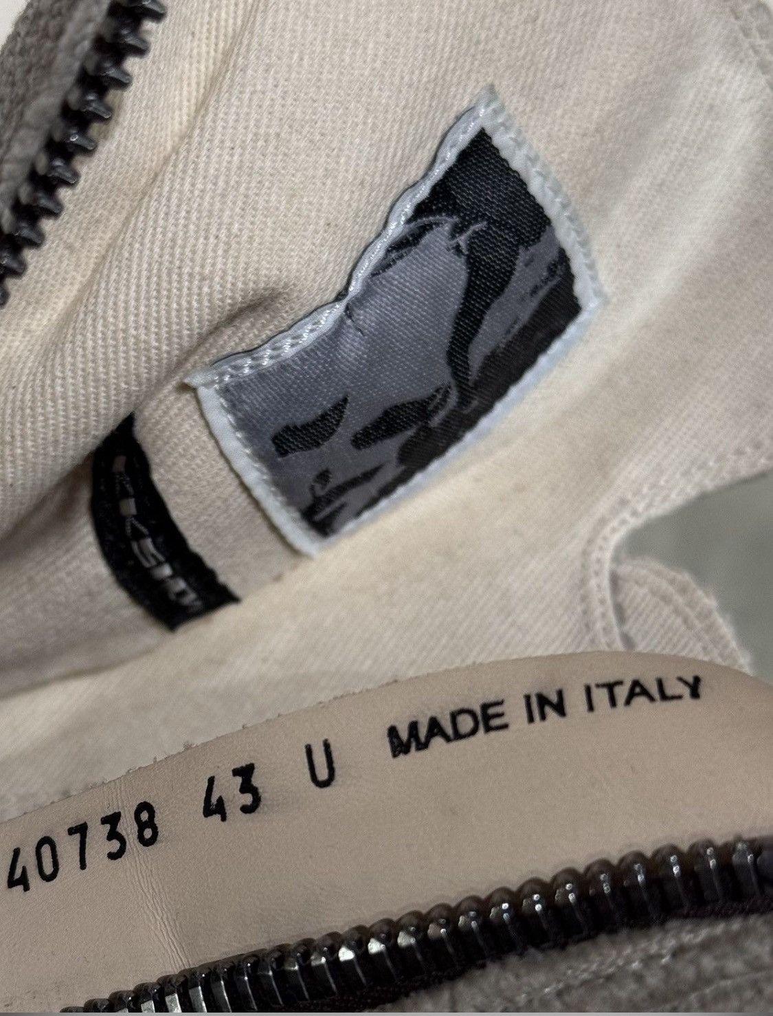 Rick Owens Drkshdw RICK OWENS RAMONES HIGH CARGO POCKET CORDUROY SHOES Size US 10 / EU 43 - 4 Thumbnail