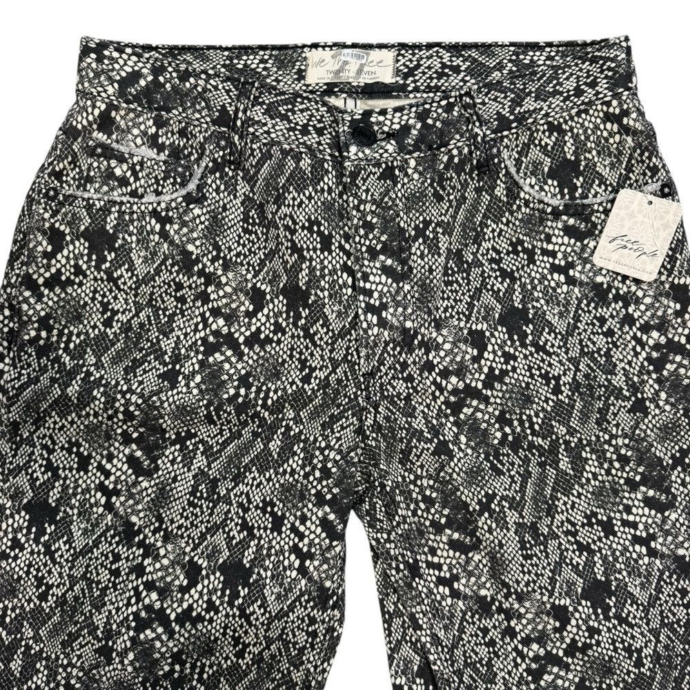 Free People NWT New $108 Free People Maggie Mid-Rise Straight-Leg Print Size 28" / US 6 / IT 42 - 5 Thumbnail